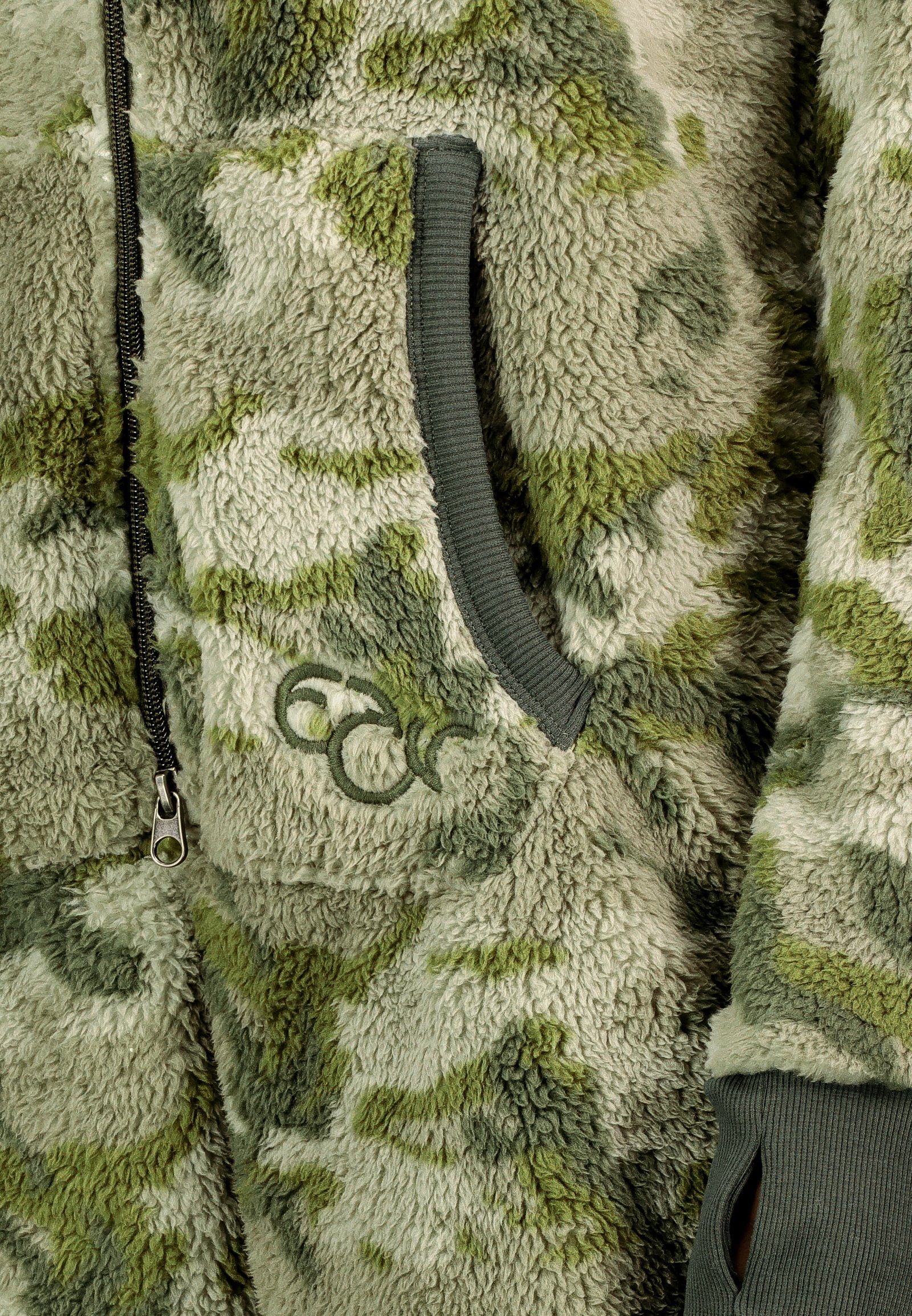 Eight2Nine dark-green Fleece Jumpsuit Overall