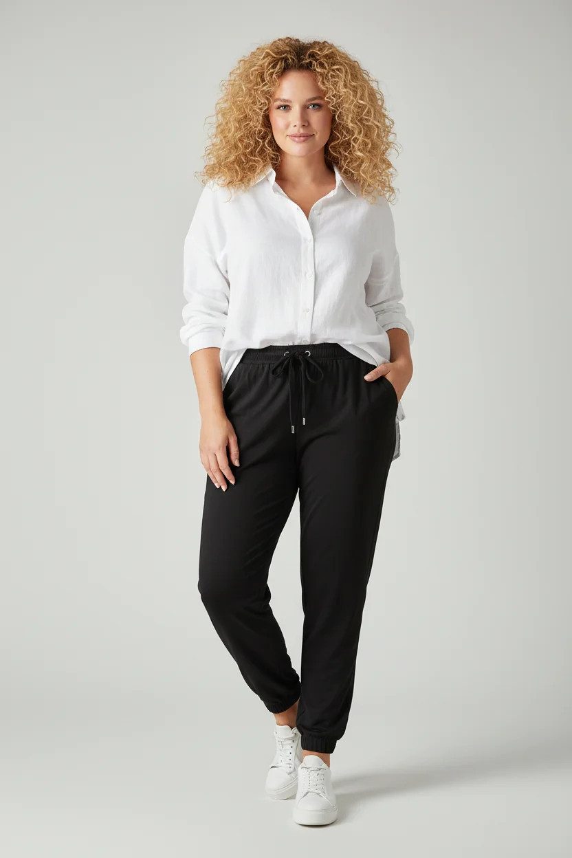 Shape of You Bequeme Jeans Jersey-Faltenhose