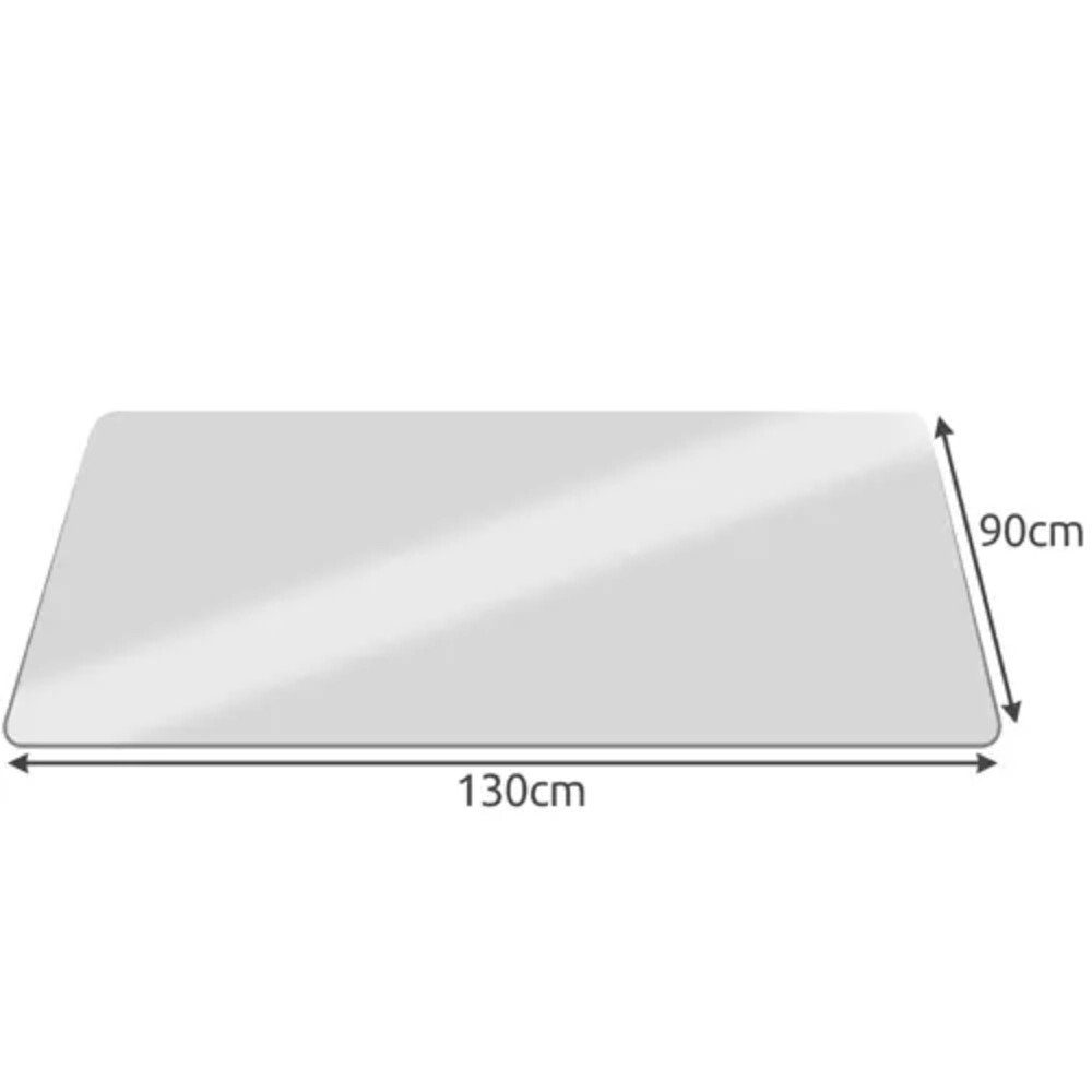 ISO TRADE Bodenschutzmatte Stuhlschutzmatte 100 x 140 cm, Bürostuhlunterlage Bodenschutzmatte, 1-St., Bodenschutz, 100x140 cm Universal Transparent – Bild 4 von 5
