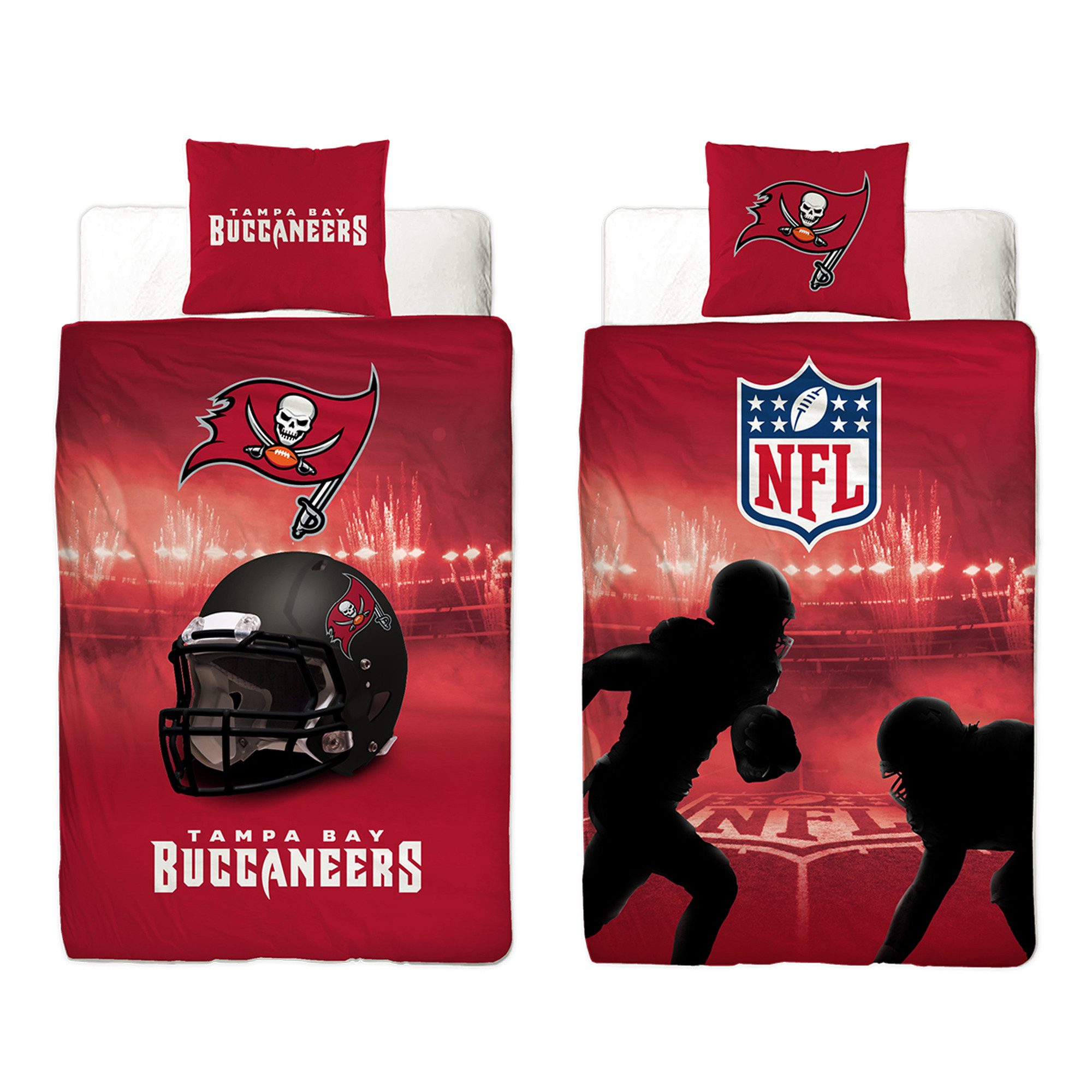 BERONAGE Wendebettwäsche NFL American Football Bettwäsche Tampa Bay Buccane günstig online kaufen
