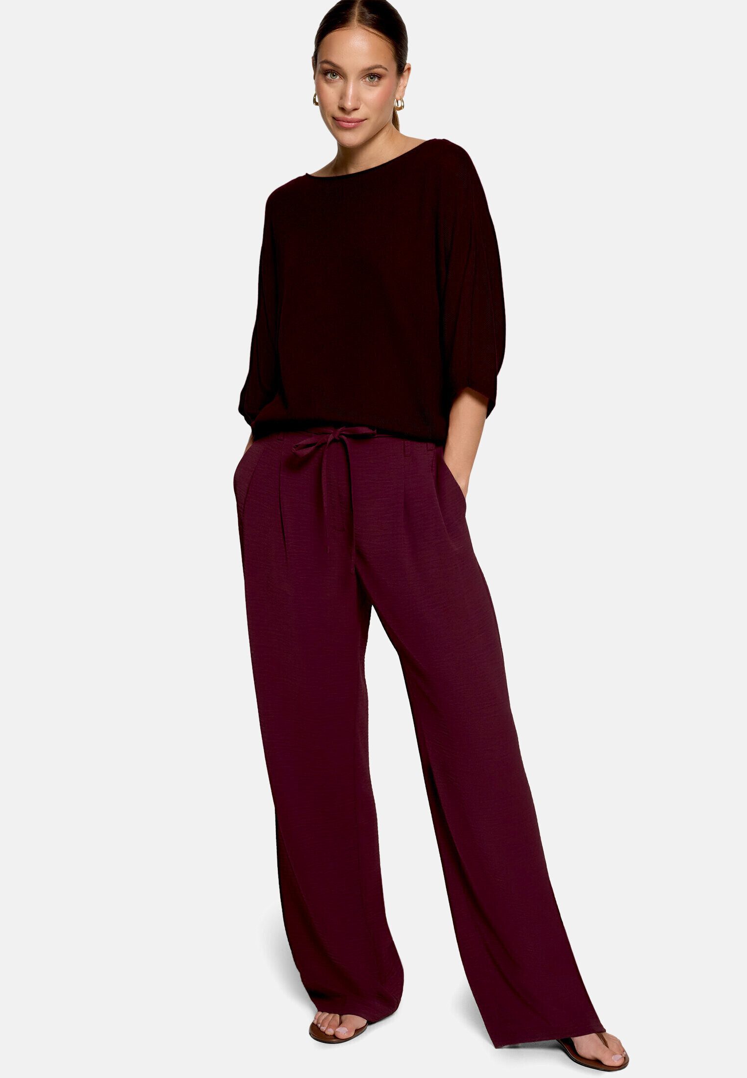 Zero Kurzarmshirt Damen mit Fledermausärmeln (1-tlg) Plain/ ohne Details