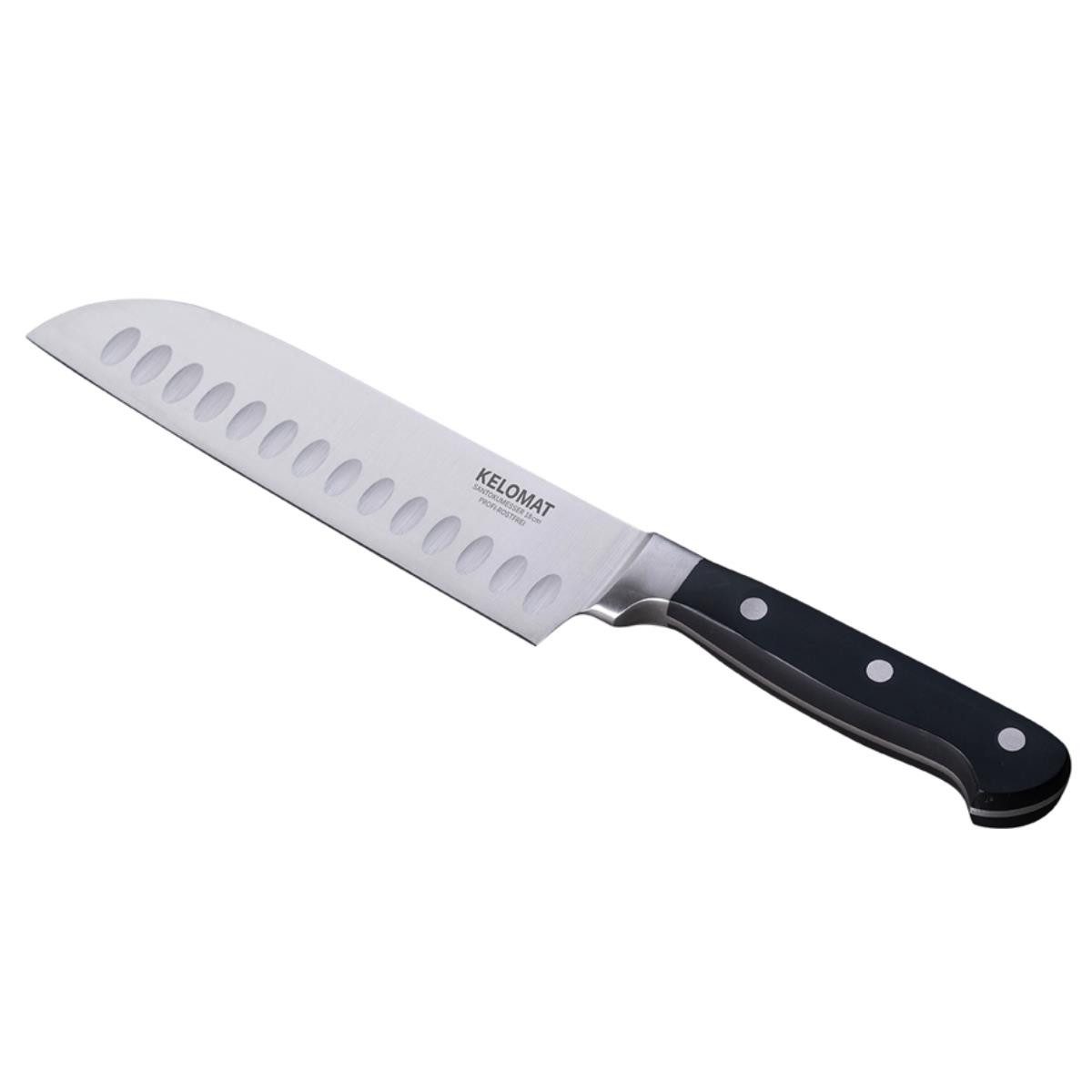 Kelomat Ersatzscherkopf Kelomat couteau Santoku 18cm forgé professionnel KELOMAT couteau