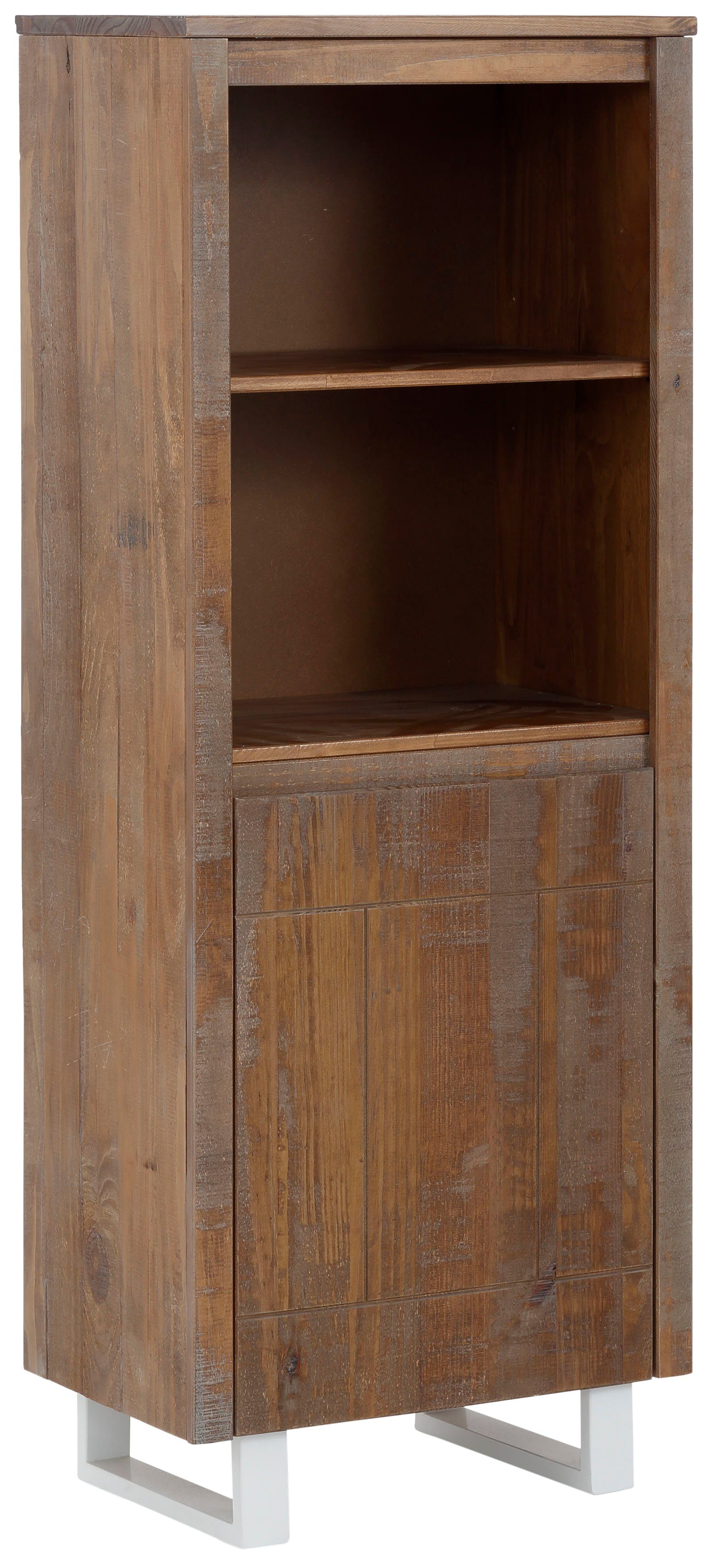 OTTO home Bücherregal Lagos, aus schönem massivem Kiefernholz, grifflos, Breite 55 cm