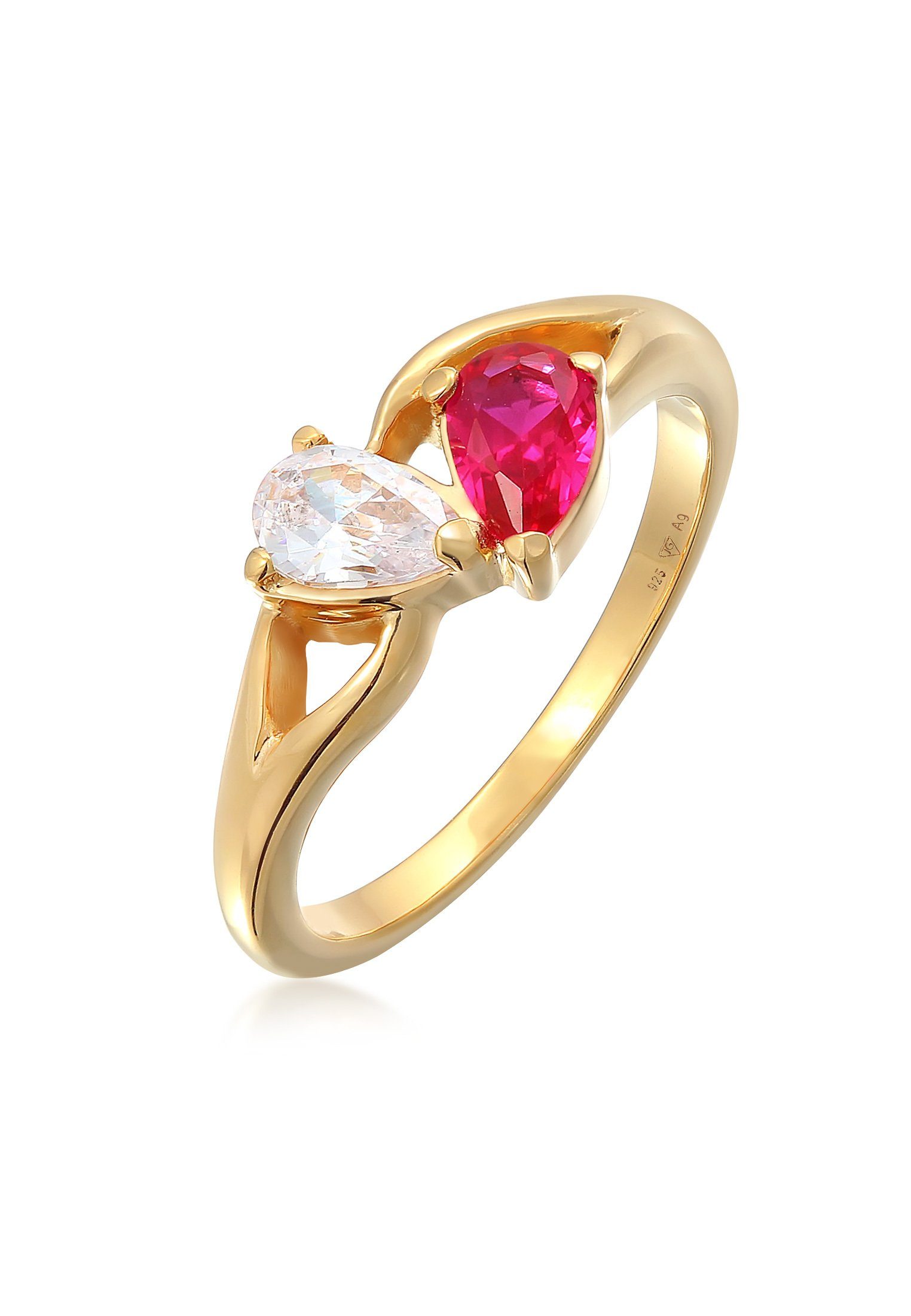 Elli Fingerring Zirkonia Rubin Infintiy 925 günstig online kaufen
