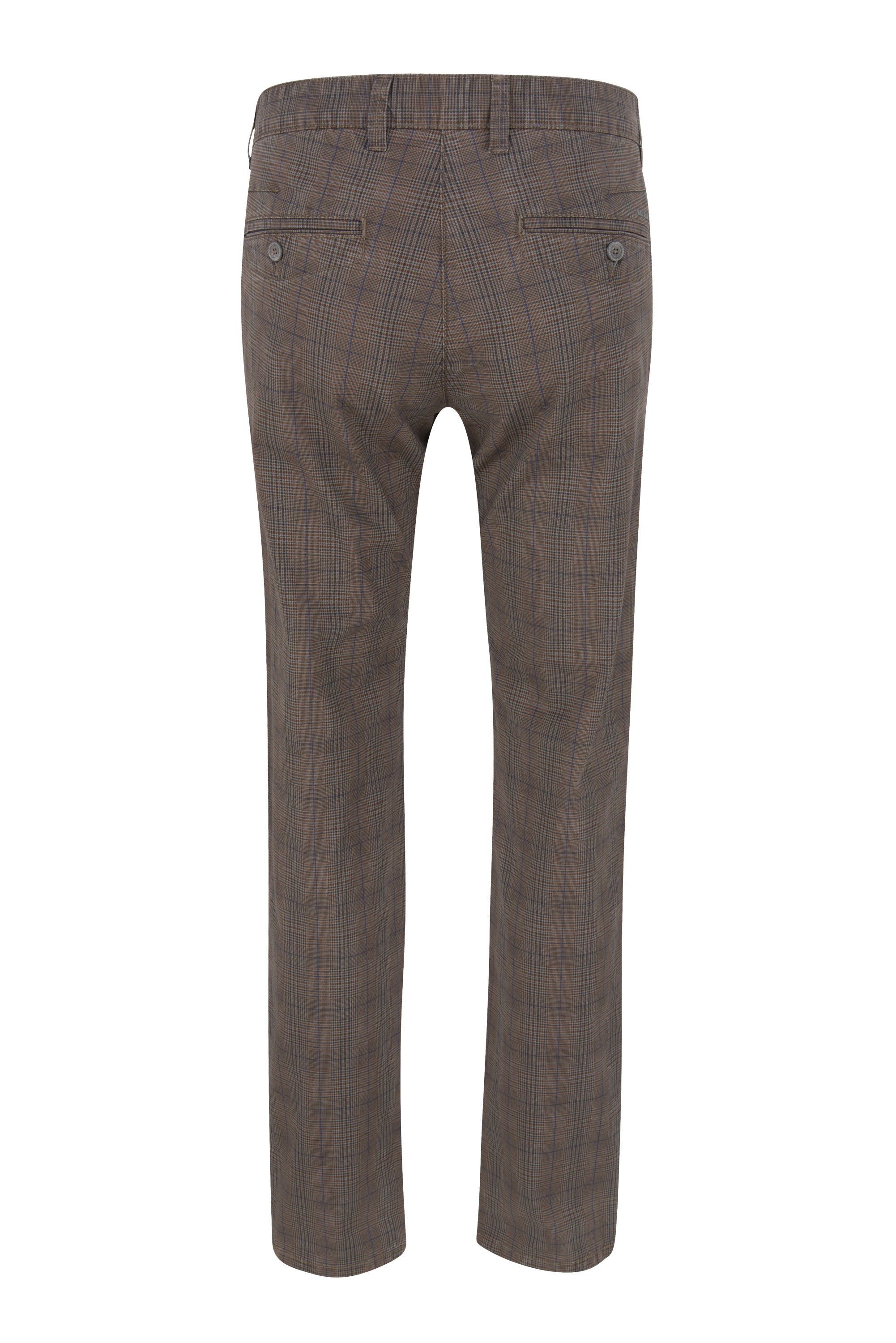 MAC 5-Pocket-Jeans MAC LENNOX PRINTED GABARDINE fawn brown check 6365-00-0670L 278K
