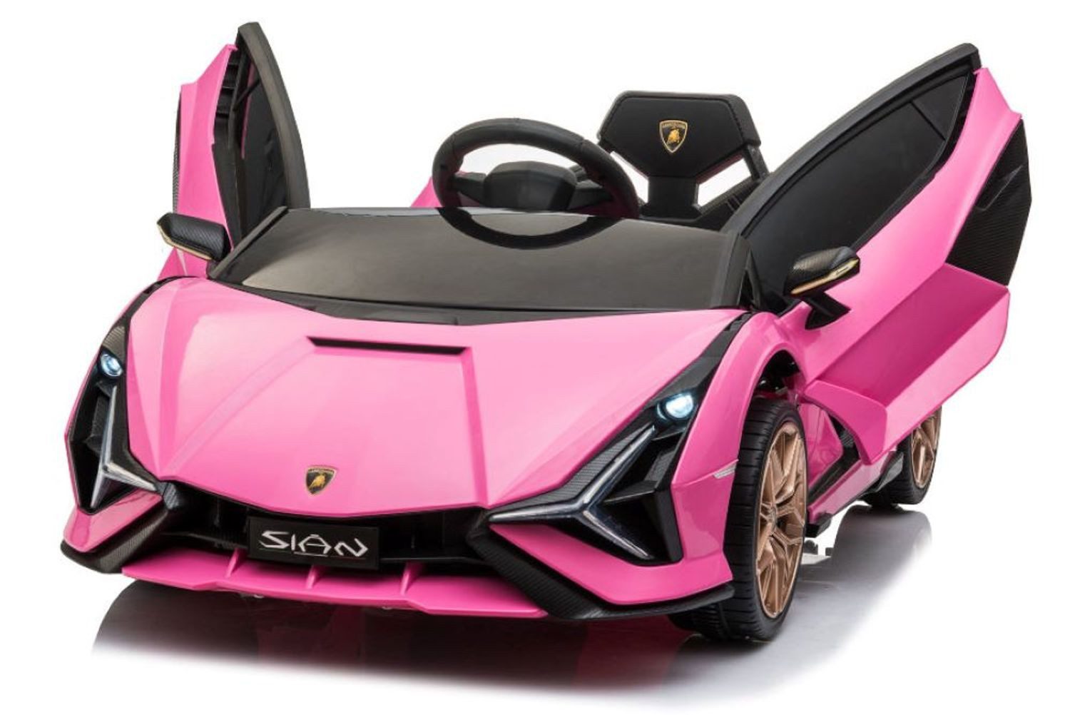 ES-Toys Elektro-Kinderauto Elektroauto Lamborghini Sian, Belastbarkeit 40 kg, EVA-Reifen Flügeltüren Scheinwerfer