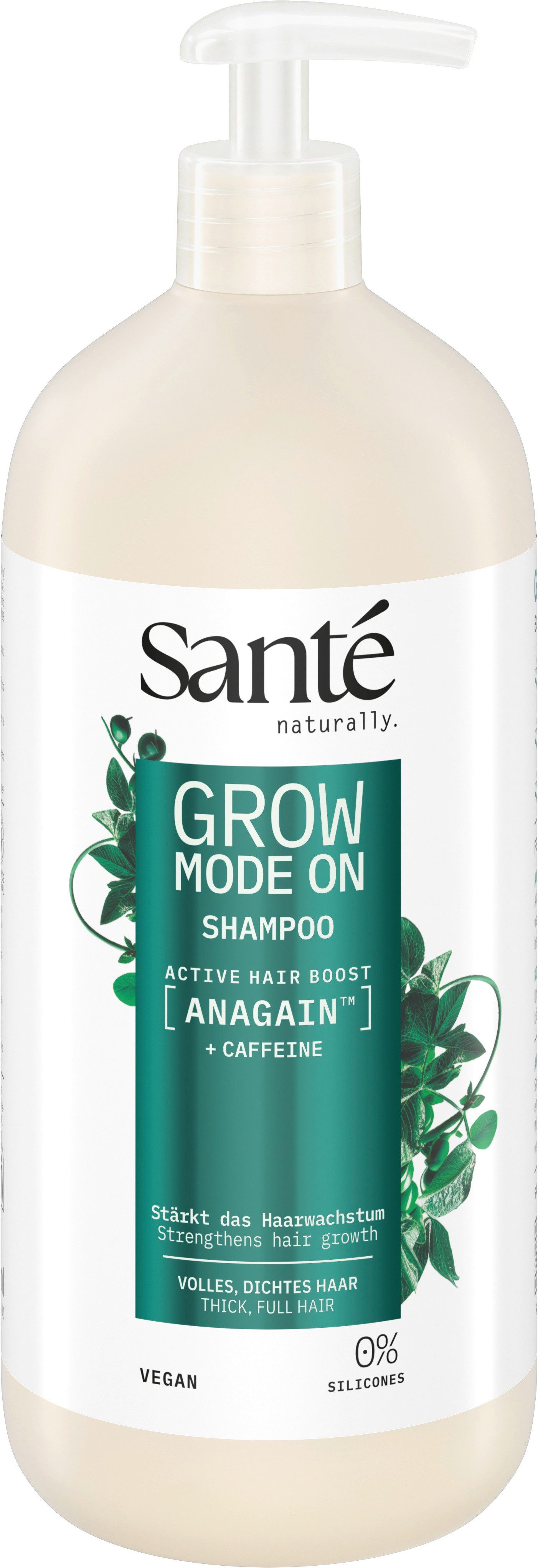 SANTE Haarshampoo GROW MODE ON SHAMPOO, für alle Haartypen, mit AnaGain™, frei von Alkohol