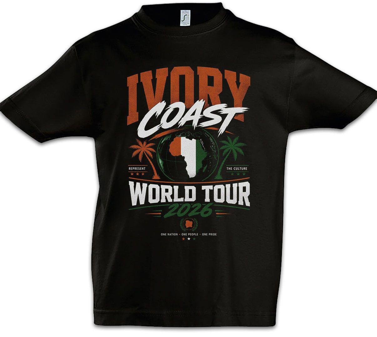 Urban Backwoods Print-Shirt Team Ivory Coast 1 Kinder T-Shirt Elfenbeinküste Fußball WM Soccer (1-tlg) Football Turnier 2026 Weltmeisterschaft