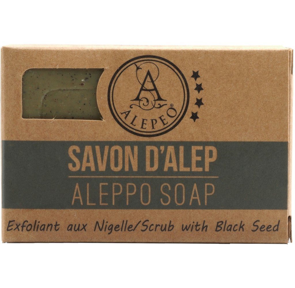 ALEPEO Handseife ALEPEO Aleppo Olivenölseife mit Schwarzkümmel 100 g