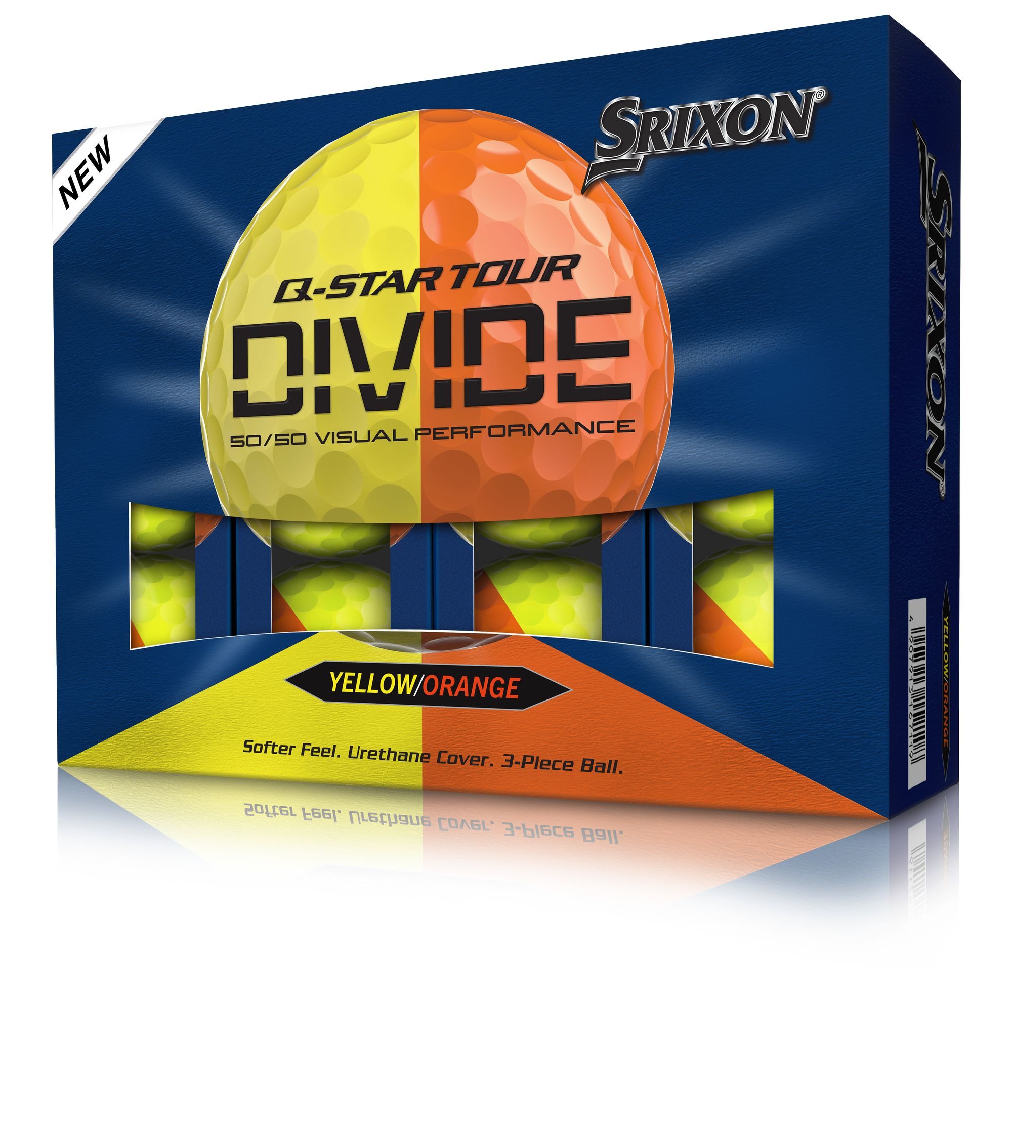 Srixon Golfball Srixon Q-Star Tour Divide Golfbälle (12er) – 3-Piece Urethan & Spin