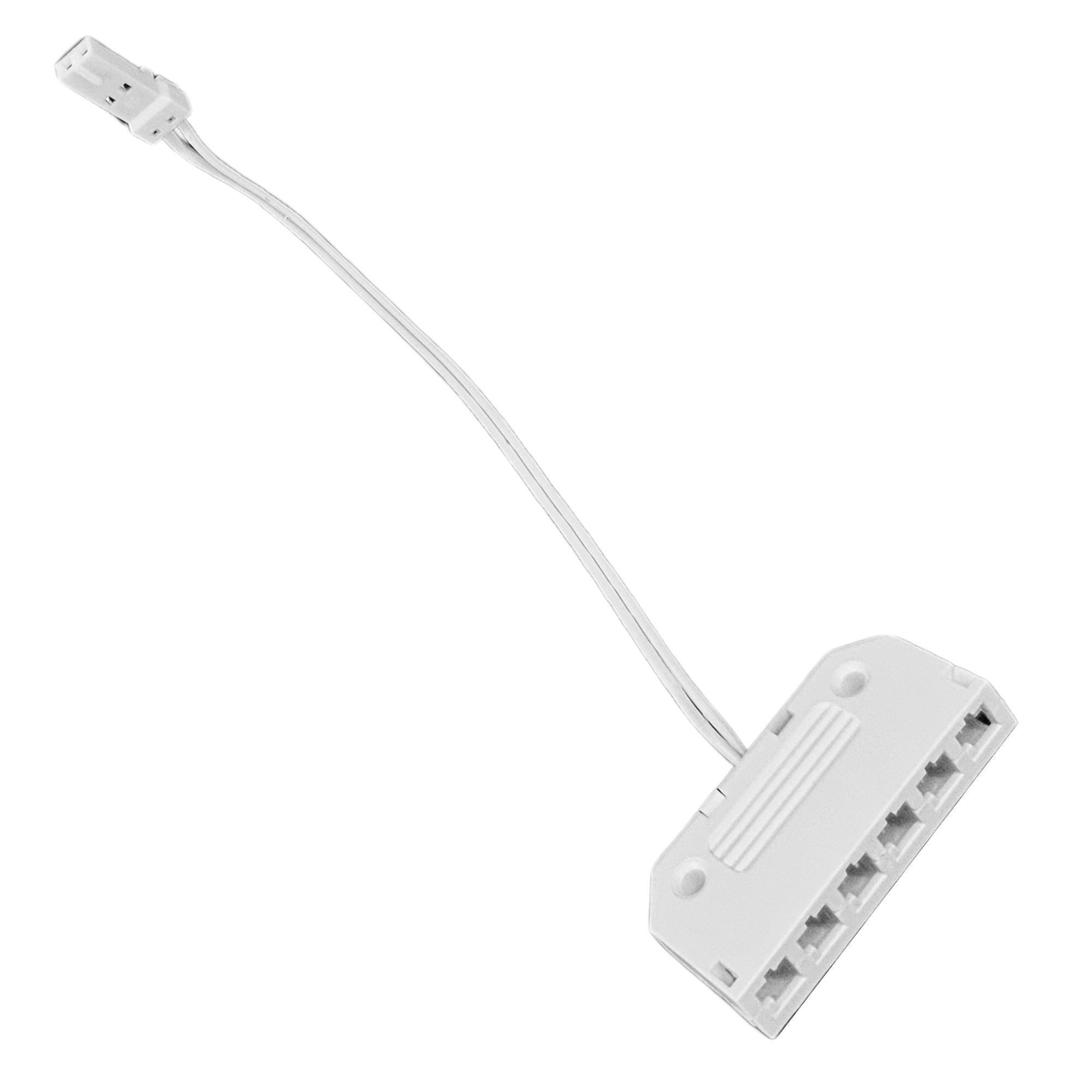 LED Verteiler Adapter 6-Fach Ministecker 10cm Kabellänge weiss Stromkabel