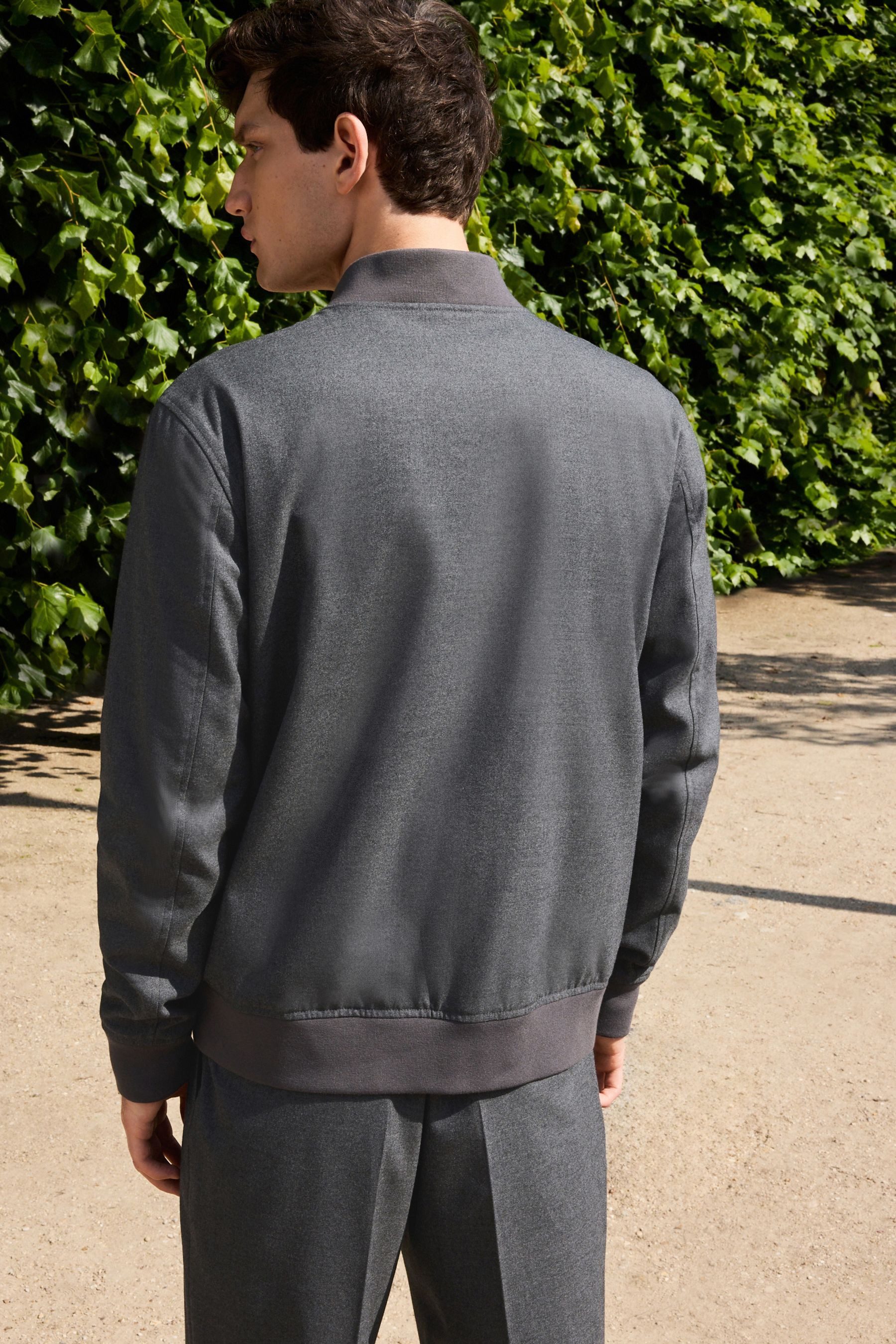 Next Bomberjacke Slim Fit Bomberjacke aus Flanell (1-St)