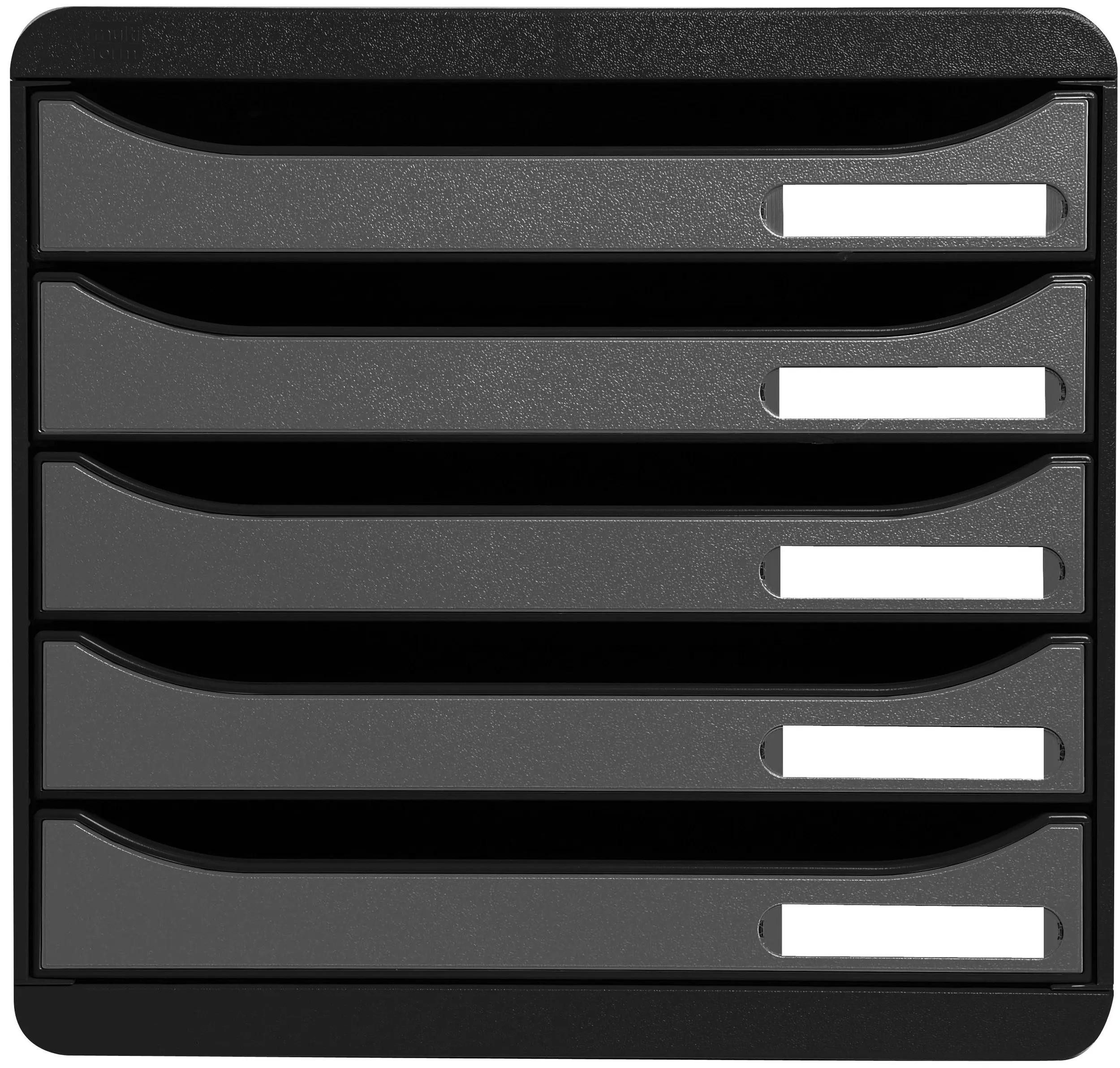 Schubladenbox Schubladenbox Big Box Plus 5 offene Schubladen Metallic Silber 309738D