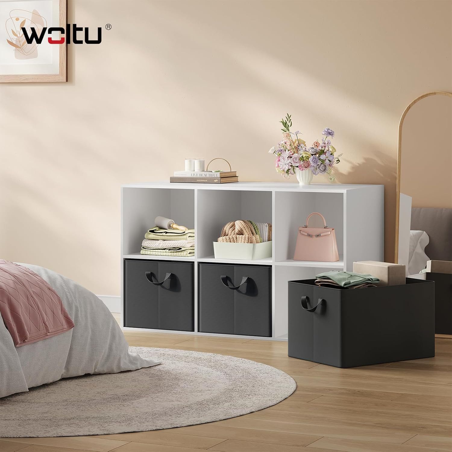 Woltu Aufbewahrungsbox (1 St), mit Griffen, für Schlafzimmer, Arbeitszimmer günstig online kaufen