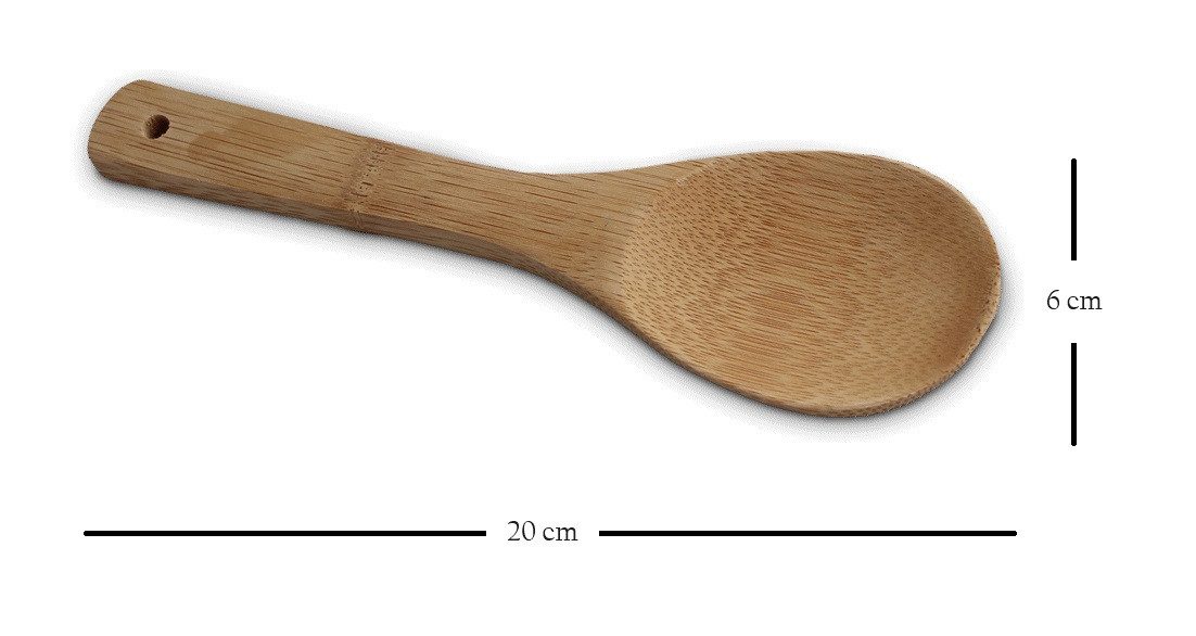 WestCraft Reislöffel Rice Series ASIATICA, Holz-Löffel-Set Asien / Reislöffel Bambus, Kochlöffel, Reis, Wok, Sushi, Nachhaltig, langlebig, pfannenschonend
