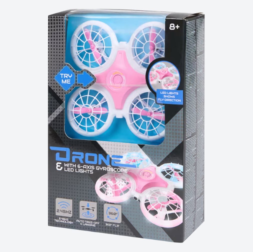ZD Trading RC Mini Drohne mit Licht Kreisel Spielzeug-Drohne