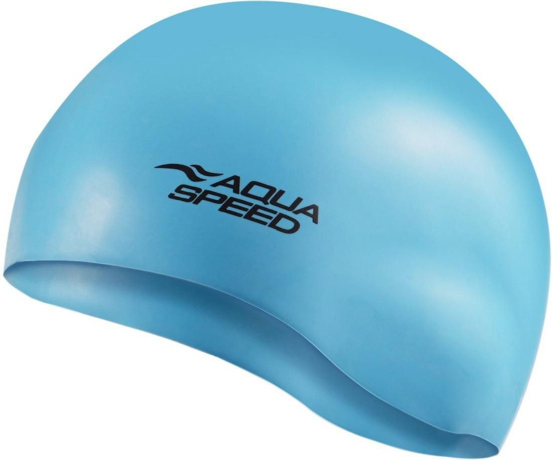 Aqua Speed Badekappe Silikon Bademütze Klassisches Mono-Design Wasserdicht & rutschfest, Chlorresistent & dehnbar – Für Pool, Wassersport & Sauna
