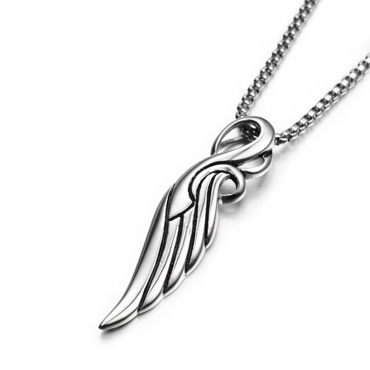 KARMA Kette mit Anhänger Flügel Edelstahl günstig online kaufen