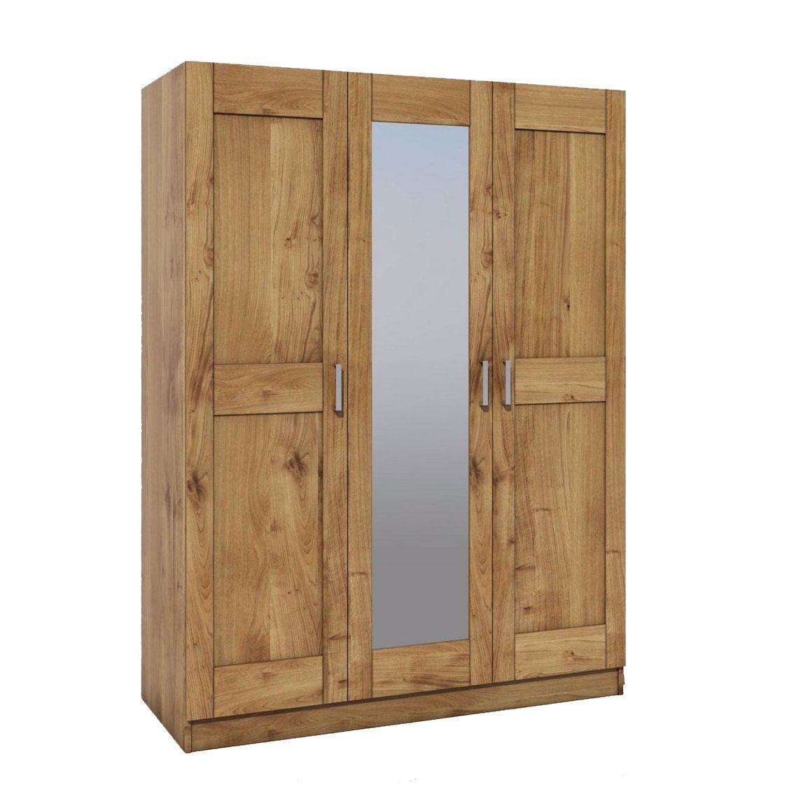 moebel-store24 Kleiderschrank Tomi 3S (Wildeiche) zeitloses Design