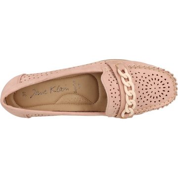 Jane Klain 242-786 Damen Sommer Freizeit Slipper mit Kette Mokassin gepolstert