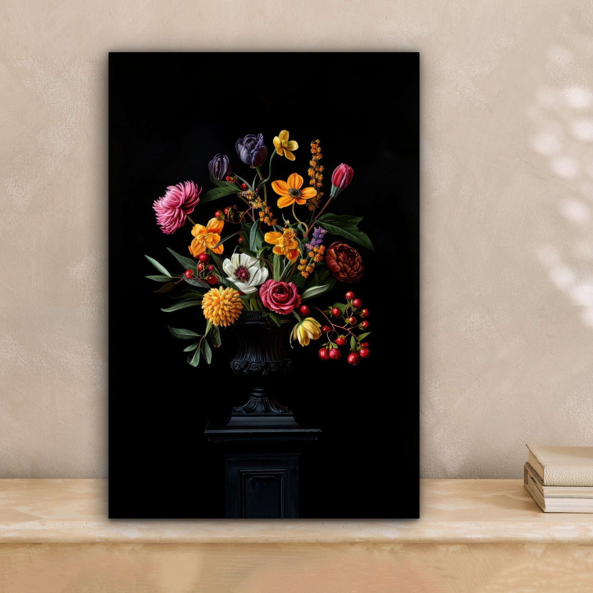OneMillionCanvasses® Leinwandbild Ornamental - Blumenstrauß - günstig online kaufen