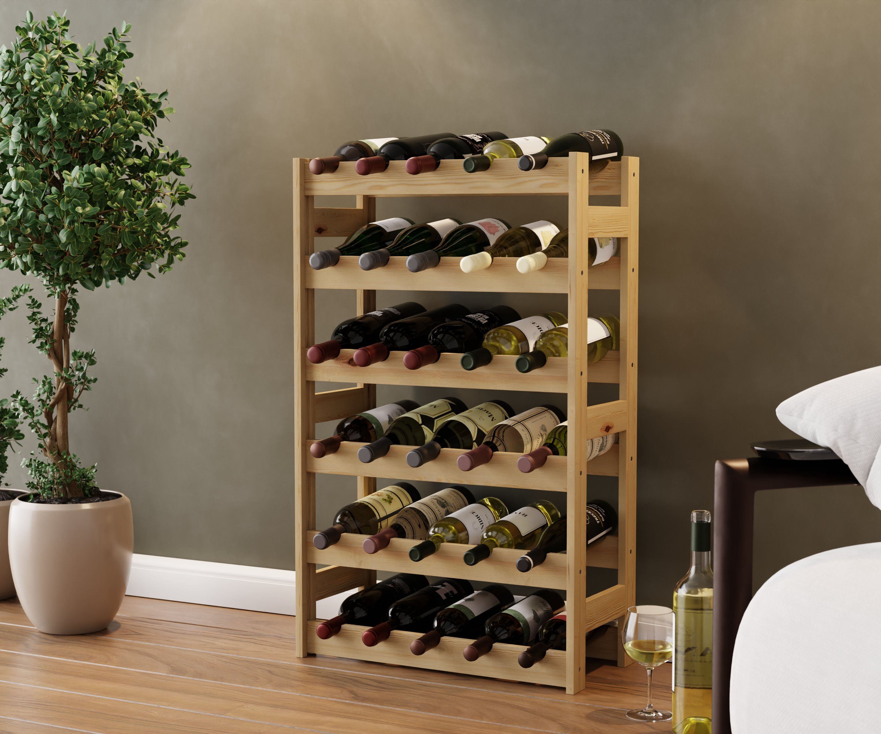 Lenmar Weinregal Lenmar Weinregal Weinregal Holz Flaschenregal für 12 - 91 günstig online kaufen