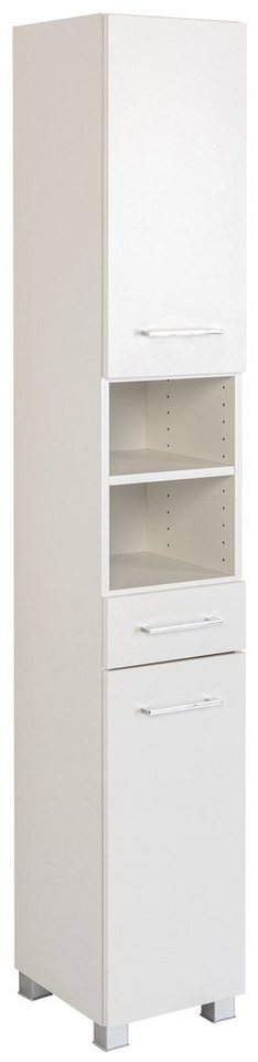 HELD MÖBEL Hochschrank Seitenschrank Porta 30 cm weiß/hochglanz weiß