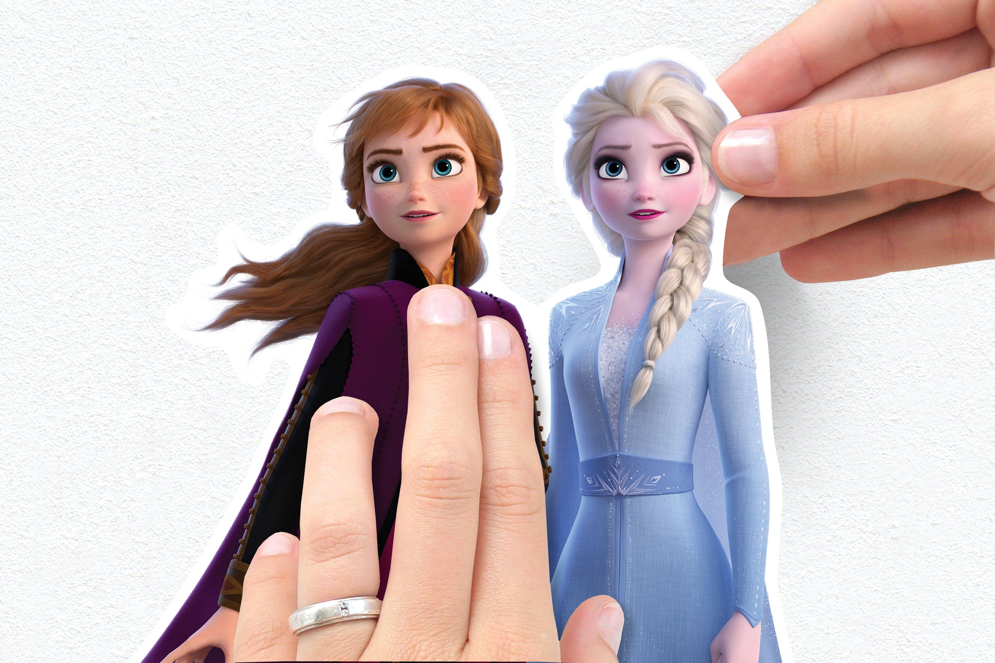 Komar Wandtattoo Frozen 2 - Believe in the Journey - Größe 50 x 70 cm (10 St), selbstklebend, Wandsticker, Kinderzimmer