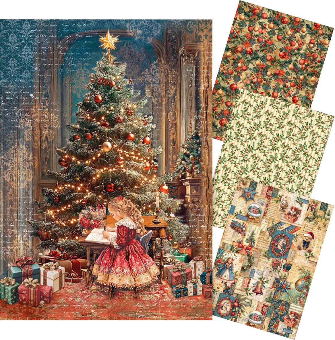Ciao Bella Seidenpapier Toy Shop, DIN A4, 4er-Set