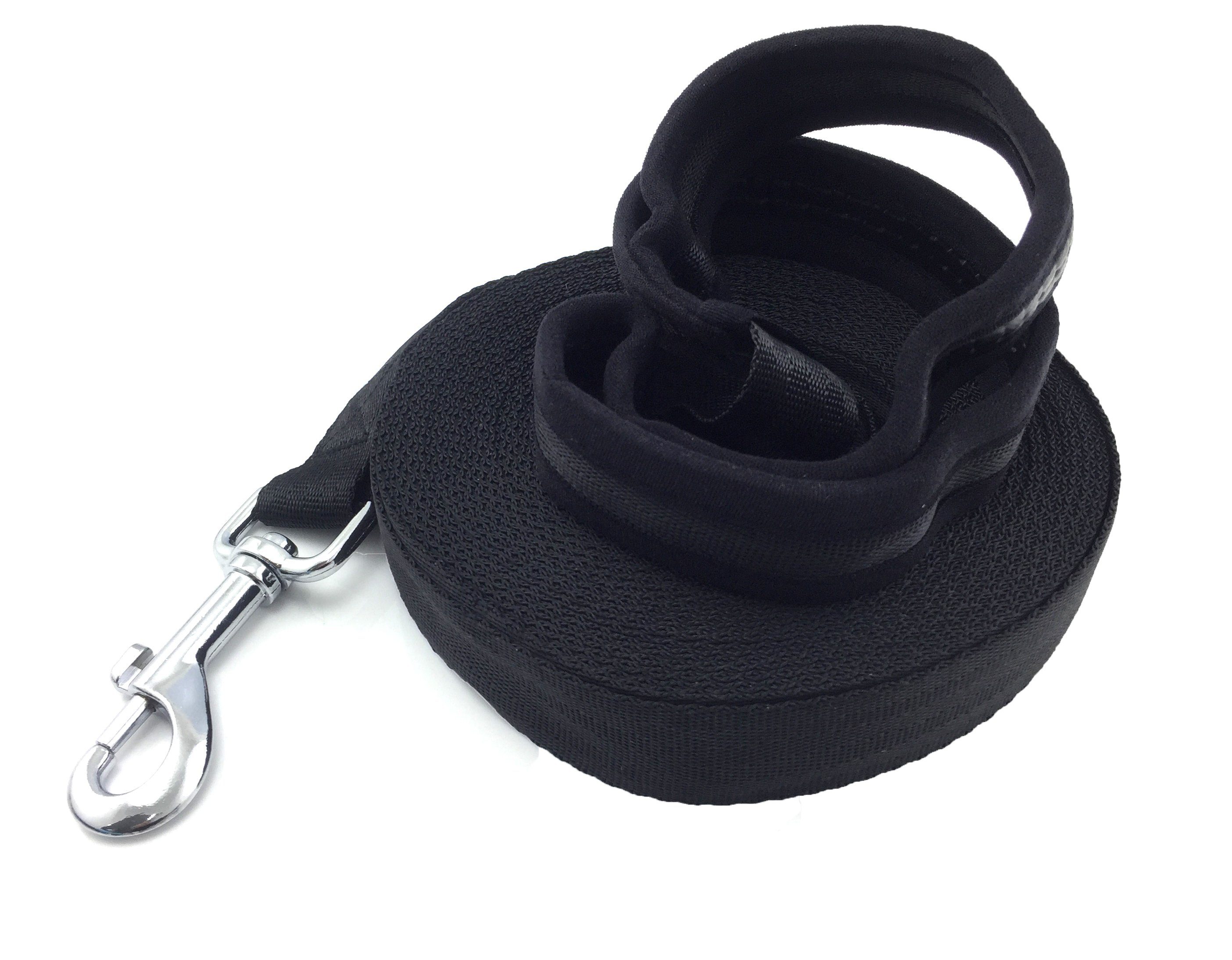 scarlet products Hundeleine, Hundeleine »Rocky H« mit gummiertem Griff und Karabinerhaken; robustes Nylon; Schwarz; Längen: 3\5\7,5\10\20 Meter von scarlet pet