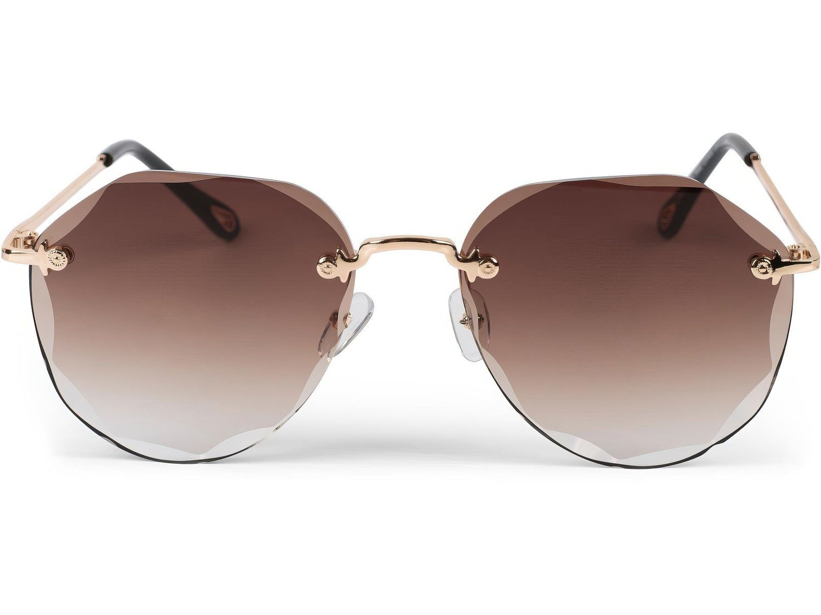 styleBREAKER Sonnenbrille Rahmenlose Piloten Sonnenbrille mit Diamant Schliff (1-St)