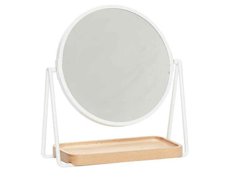 Hübsch Spiegel Hübsch Tischspiegel mit Ablage Weiß