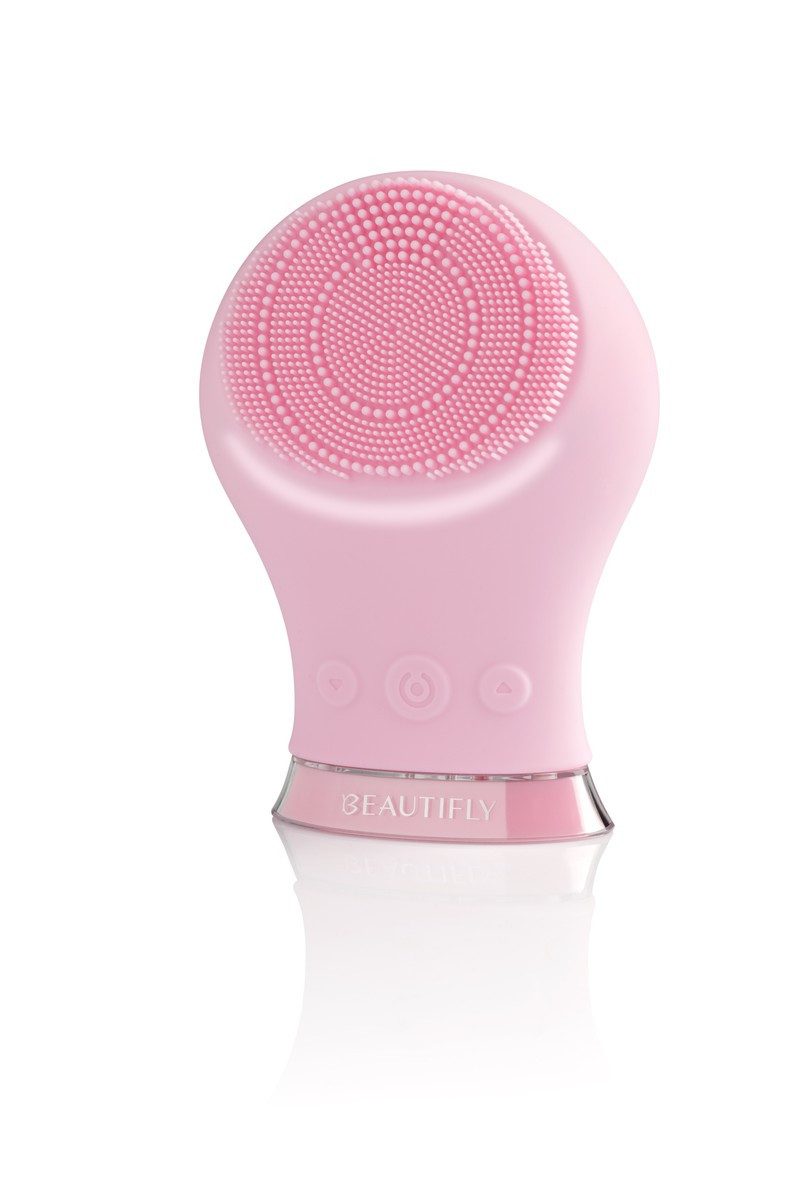 Beautifly Elektrische Hautpflegebürste BEAUTIFLY B-Fresh Pink Schall-Gesichtsbuerste