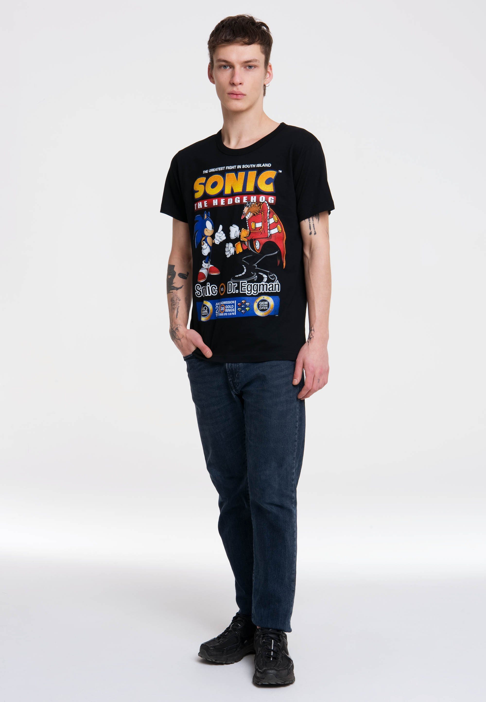 LOGOSHIRT T-Shirt Sonic mit lizenzierten Originaldesign günstig online kaufen