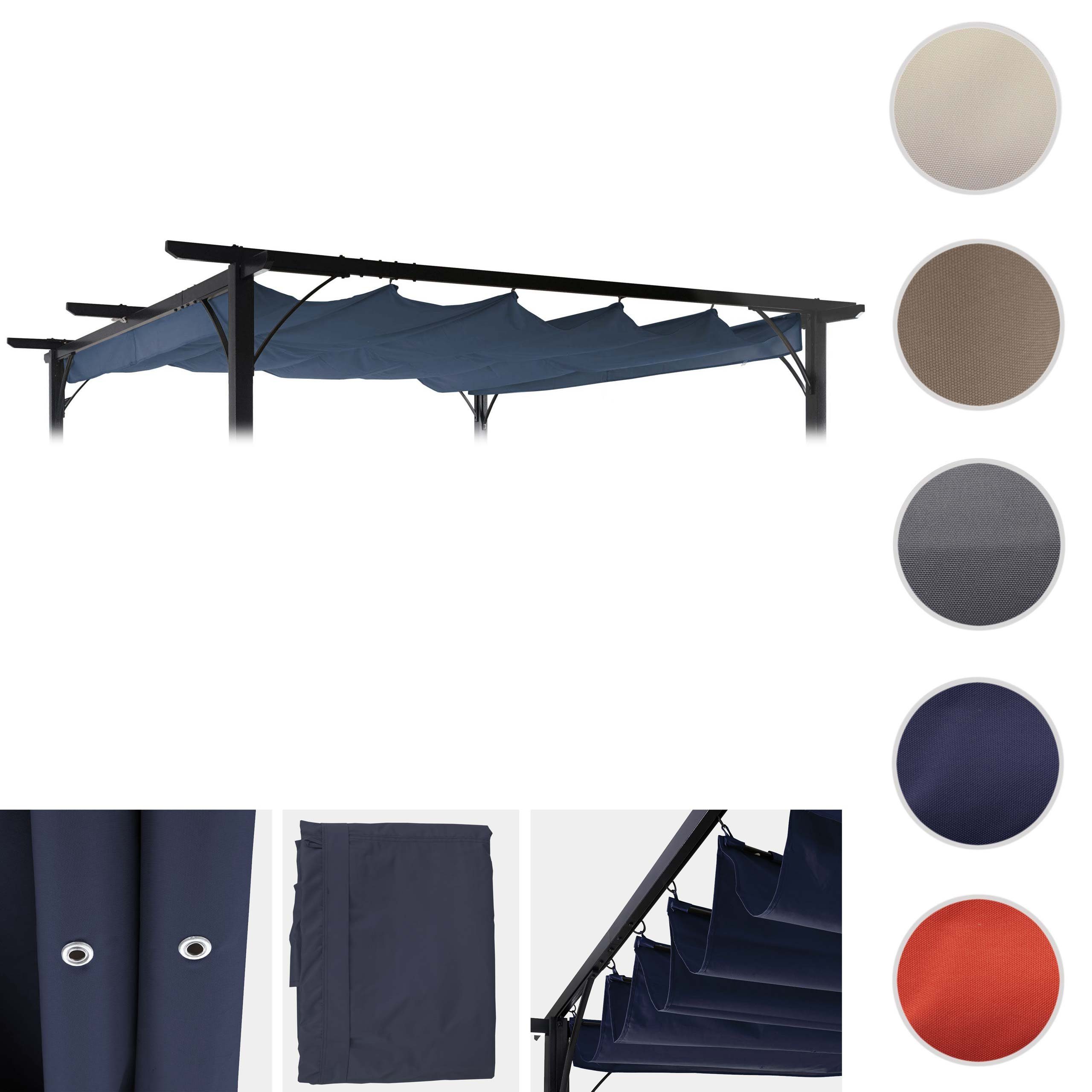 MCW Pavillon-Ersatzdach MCW-C42 3,5x3,5m, 370 x günstig online kaufen