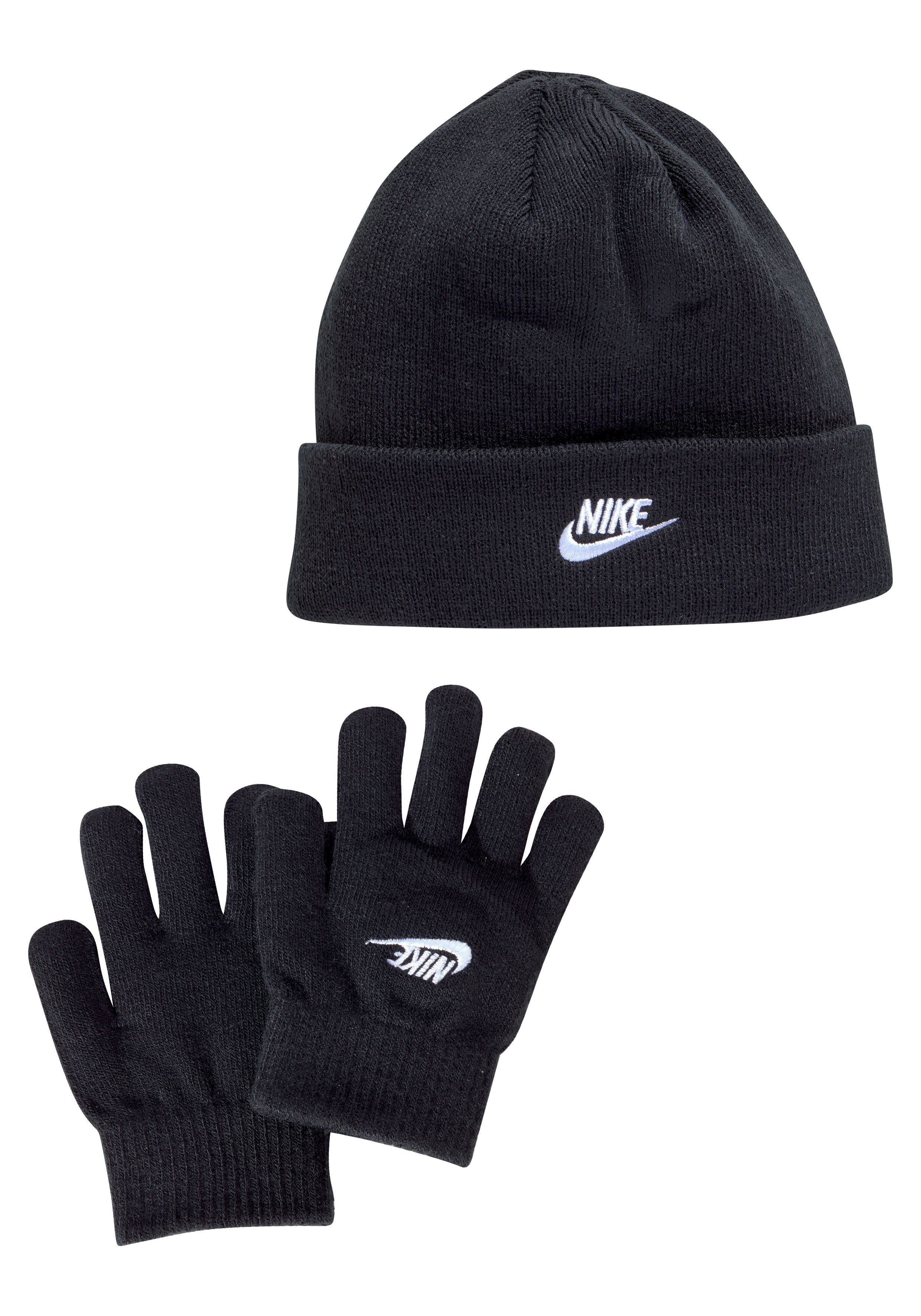 Nike Sportswear Beanie »BOYS CLUB BEANIE/GLOVE SET« (Set, 2-St., mit  Handschuhen)