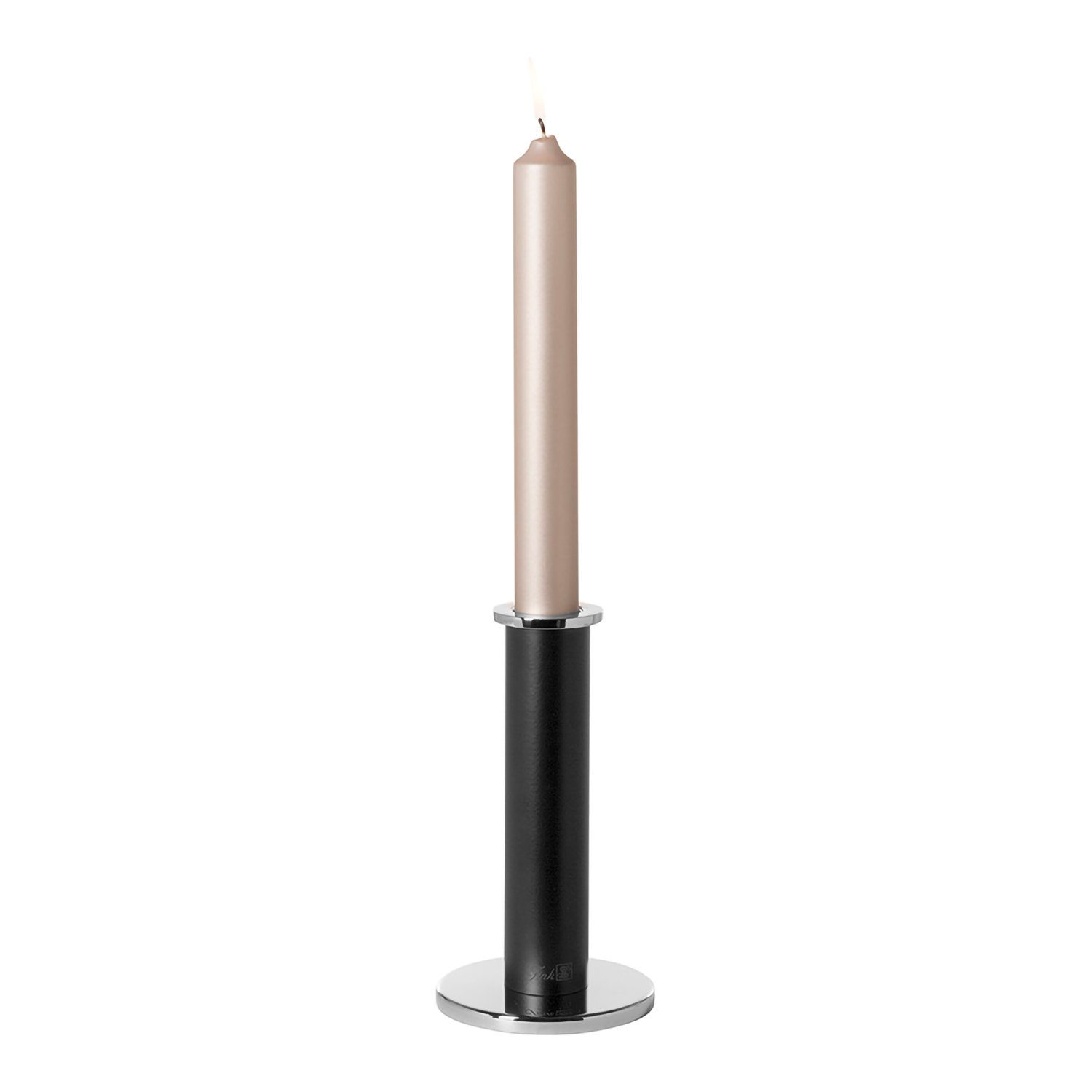Fink Kerzenleuchter STRATO Leuchter - H. 18cm - schwarz/silber - Aluminium/Edelstahl/Eisen (Kandelaber - Armleuchter), Moderner Kerzenständer Kerzenhalter Lichterhalter Lichtträger Design