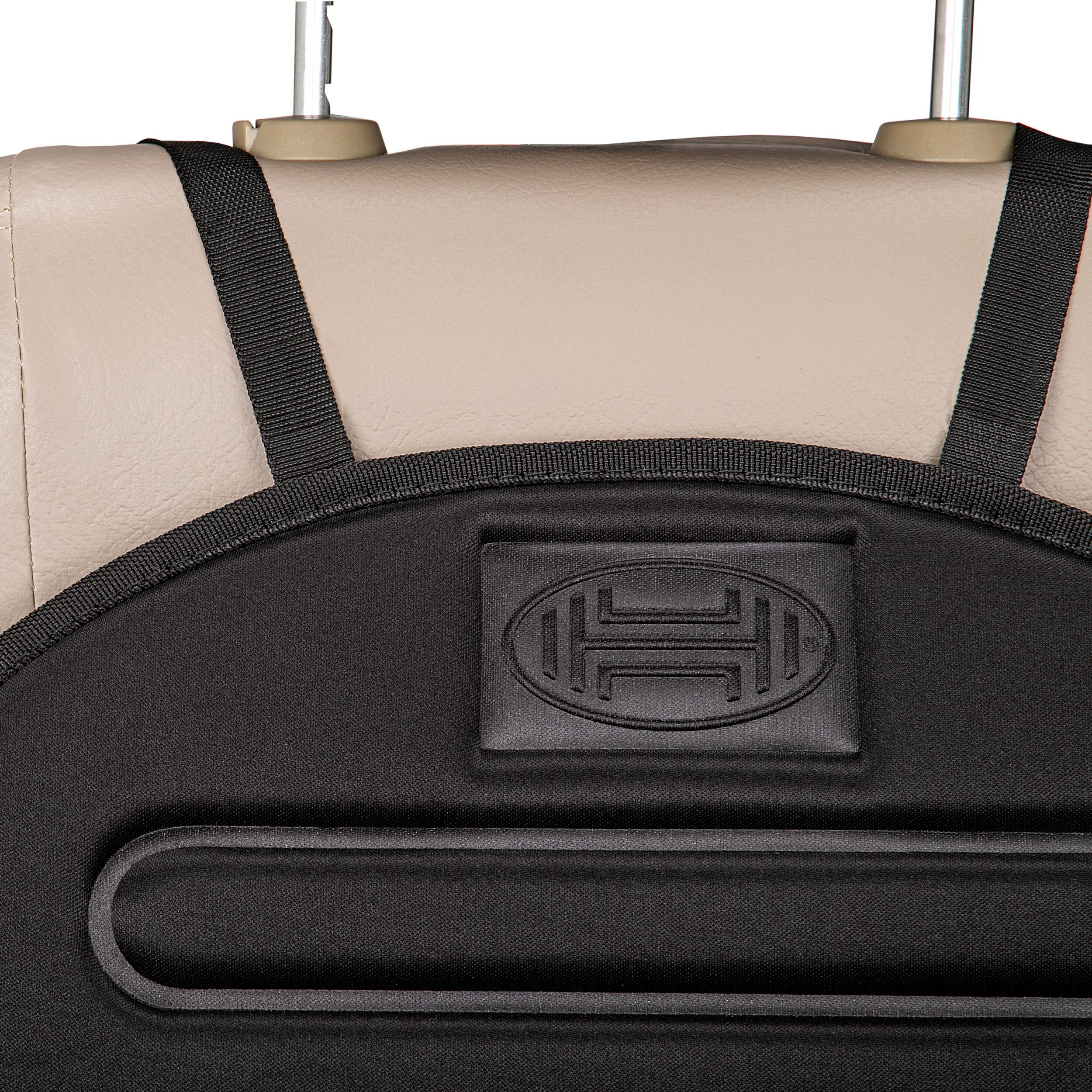 HEYNER Autositzauflage Auto-Sitzauflage schwarz 12 V für Zigarettenanzünder für Vordersitz, 1-tlg. – Bild 5 von 5