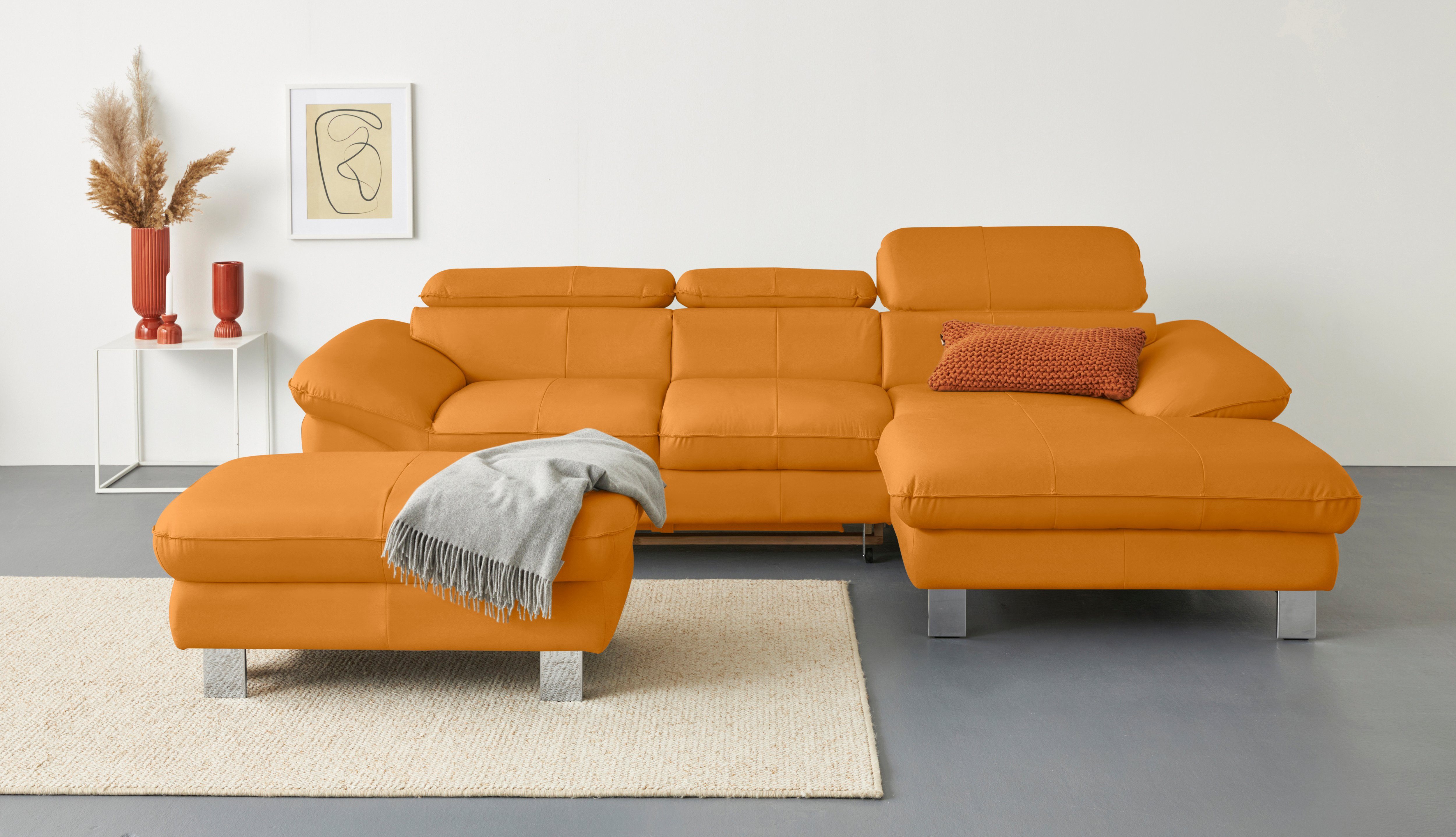COTTA Ecksofa Driver L-Form, mit Kopfteilverstellung, wahlweise mit Bettfunktion & Bettkasten