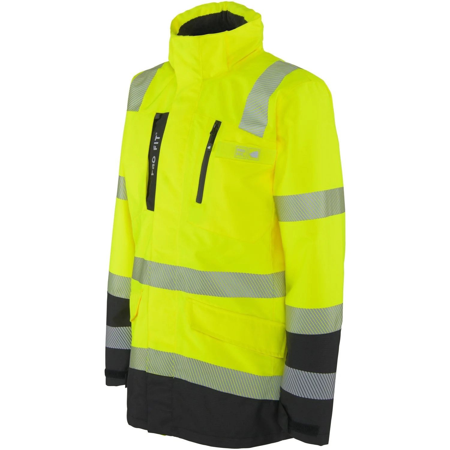 PRO FIT by Fitzner Parka Warnschutz Parka,neongelb Gr. S–4XL