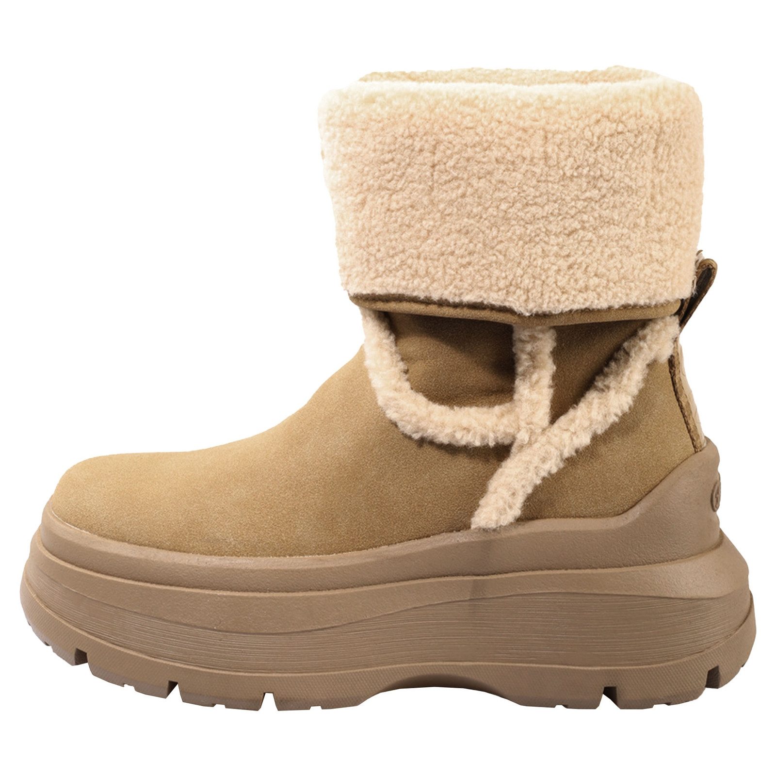 Buffalo Olympia Fold Boot Warm Stiefelette mit Plateauabsatz