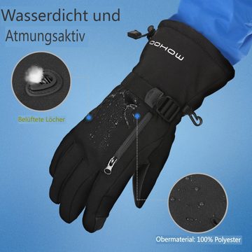 Mohoo Skihandschuhe Winter Fahrrad Handschuhe, Skihandschuhe Touchscreen, Wasserdicht