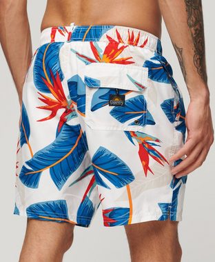 Superdry Badeshorts HAWAIIAN PRINT 17 SWIM SHORT Optic Paradise