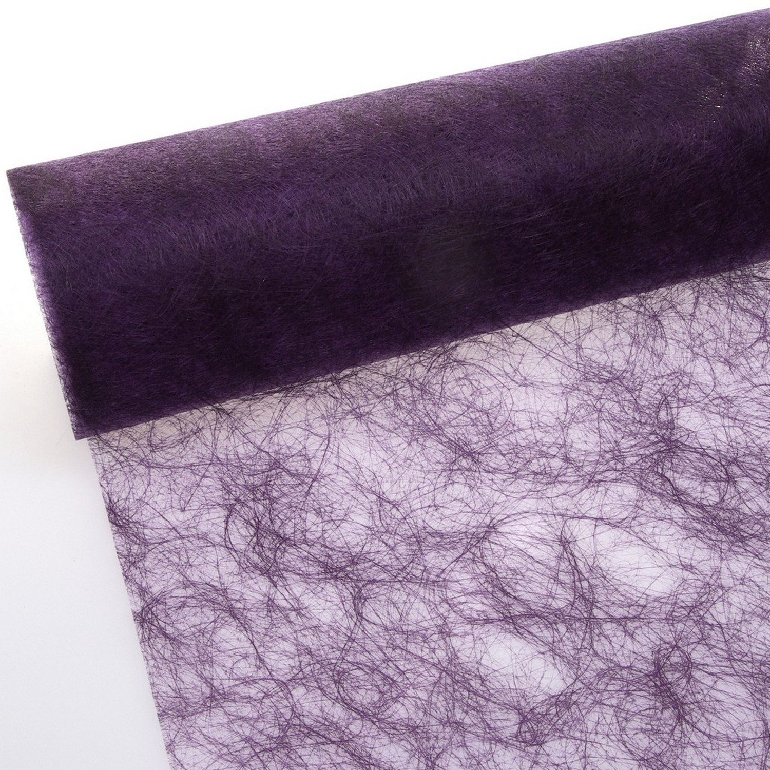 Sizoweb Vlies Tischband, 25 M X 30 Cm, Lila/purple, Wasserfest & Reißfest, Für Hochzeit & Weihnachten