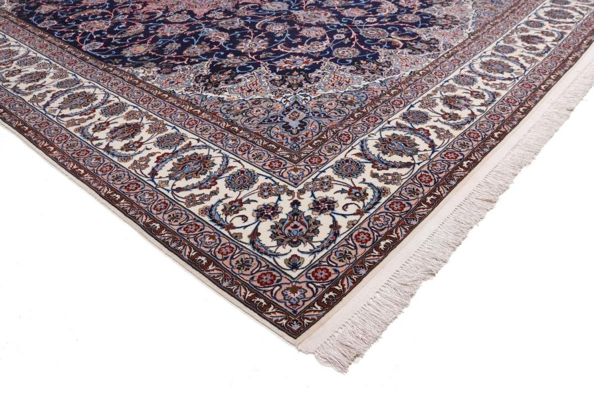 6 rechteckig, Orientteppich, Handgeknüpfter Seidenkette Nain Orientteppich 266x378 Höhe: mm Isfahan Trading,