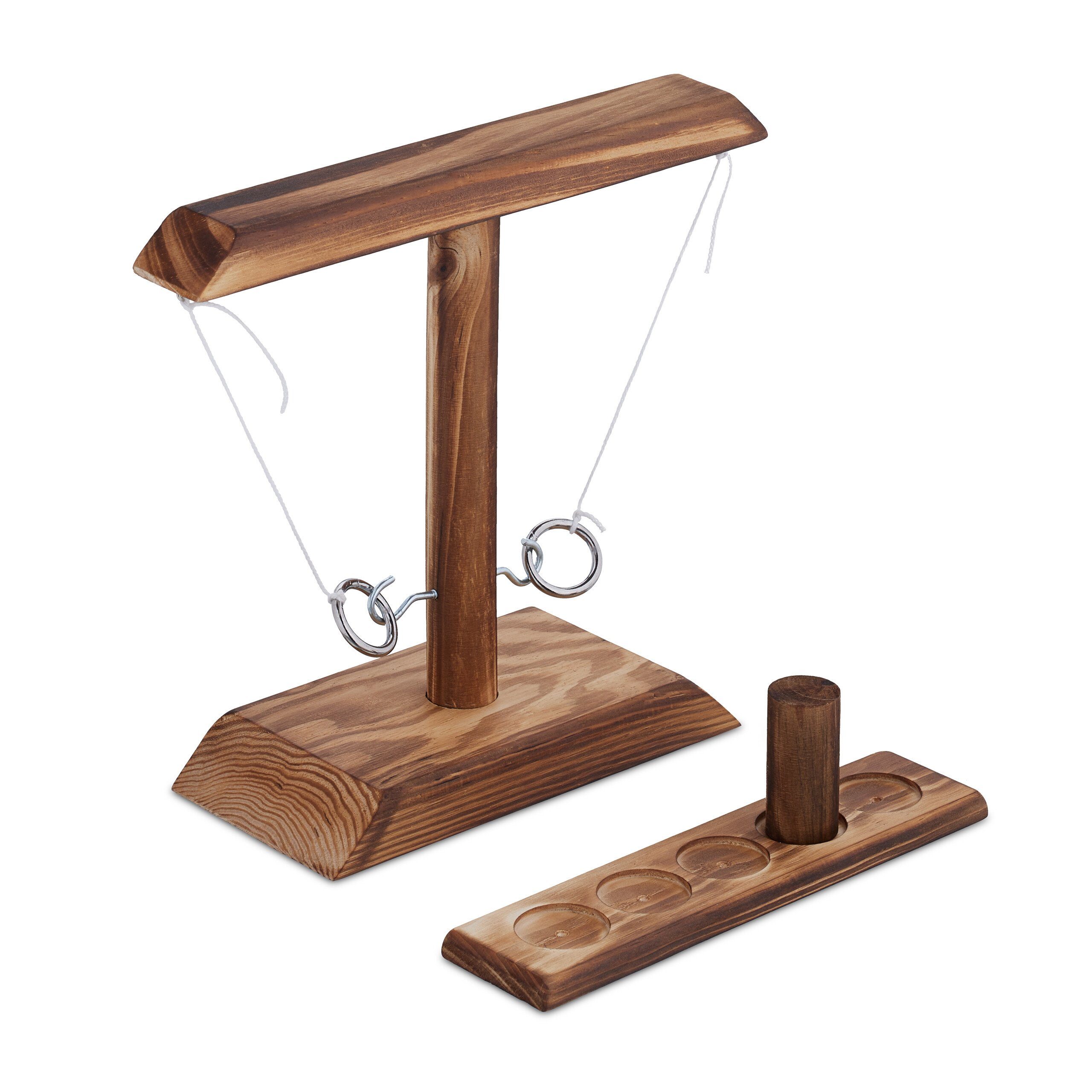 relaxdays Spiel Trinkspiel Haken und Ring