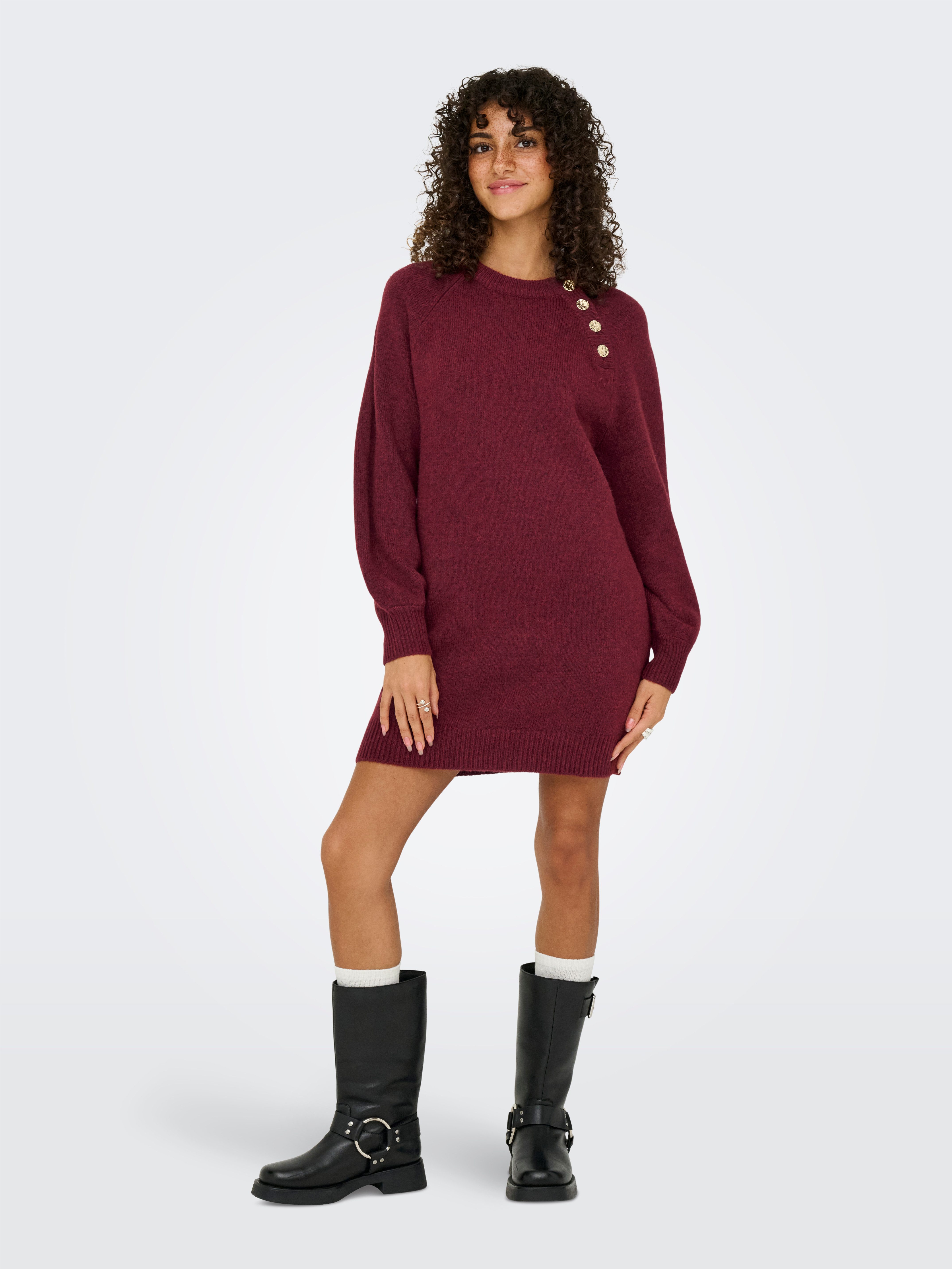 ONLY Strickkleid ONLEMMA LIFE LS BUTTON ONEC DRESS CC KNT mit Zierknöpfen – Bild 4 von 5