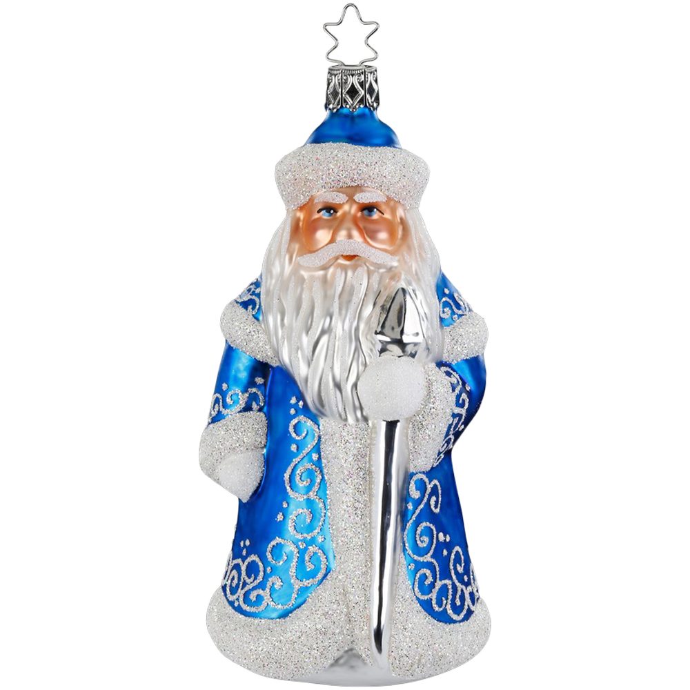 INGE-GLAS® Christbaumschmuck Väterchen Frost 14,5cm Inge-Glas Glasschmuck (1-tlg), mundgeblasen, handbemalt