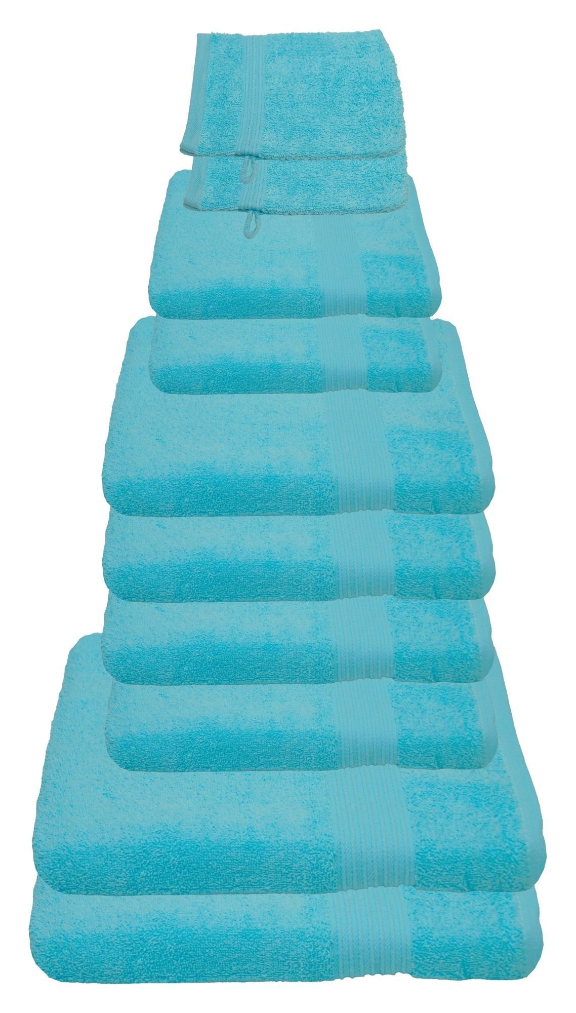 Julie Julsen Handtücher 10-Handtücher-Babyblau, Baumwolle (10-St) günstig online kaufen