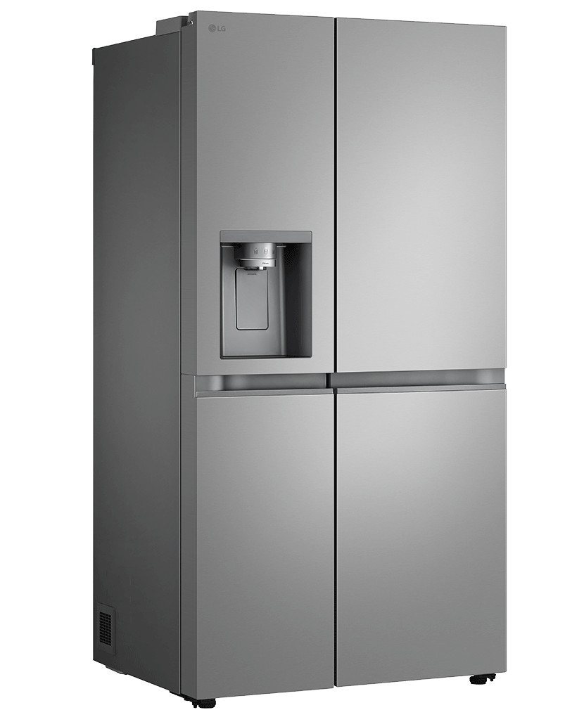 Valentinstagsgeschenk LG Side-by-Side GSLE81PYBC, 179 cm hoch, 92,5 cm breit, Wassertank, Total No Frost, Eis-, Crushed Ice, silberfarben